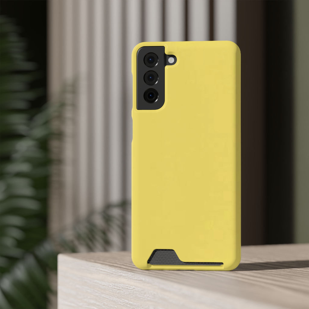 Yellow Card-Holder Phone Case