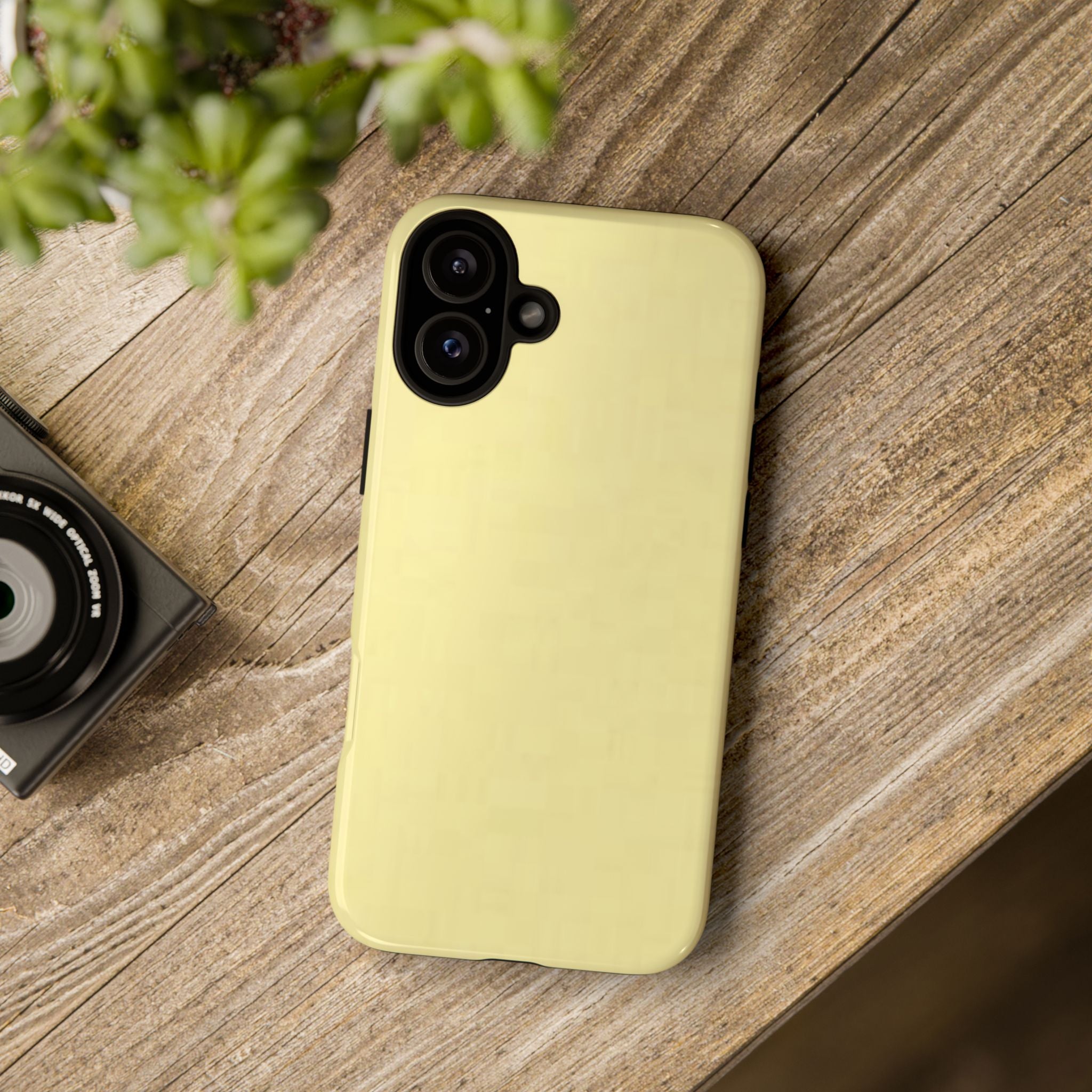 Pale Yellow Protective Phone Case