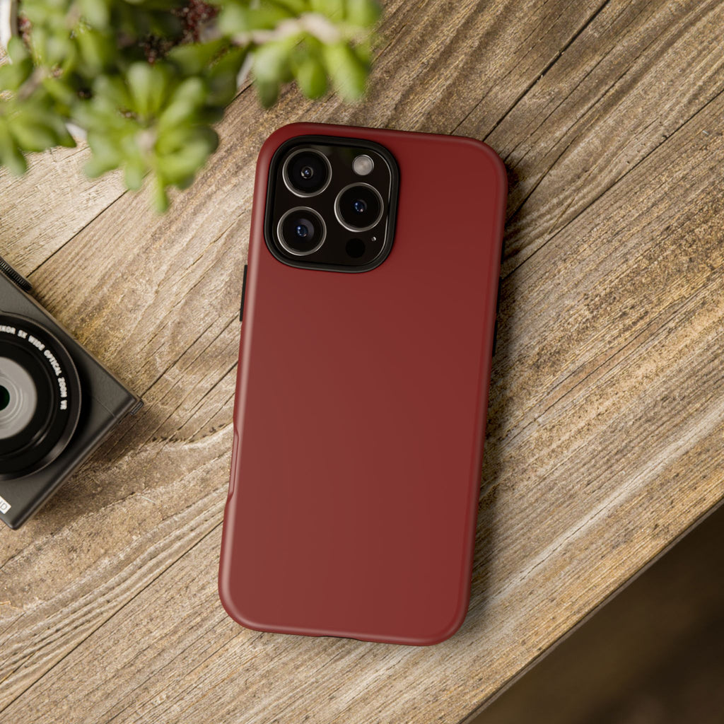 Dark Red Protective Phone Case
