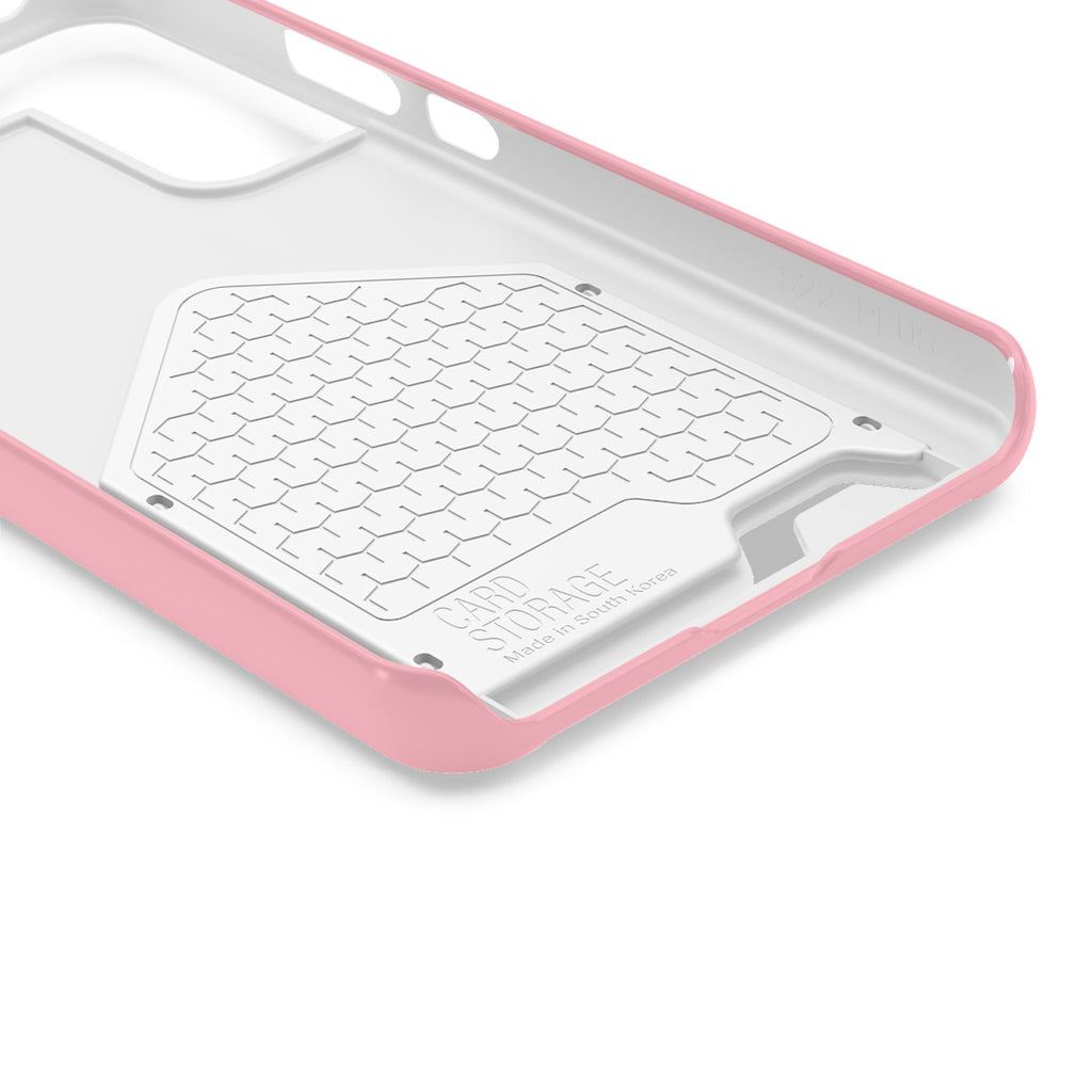 Pink Phone Case with Built-In Card Holder