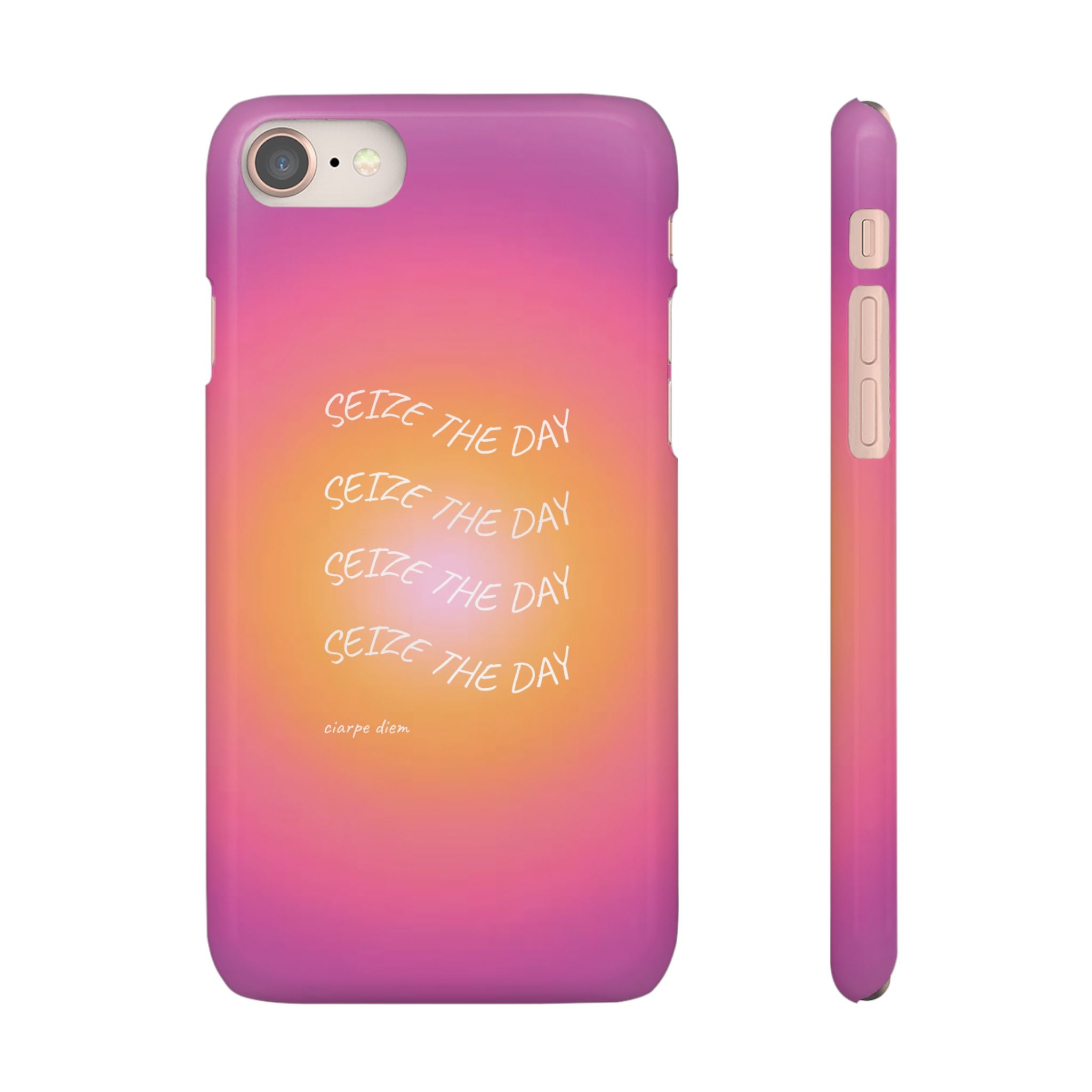 Carpe Diem Sunburst Gradient Snap Phone Case
