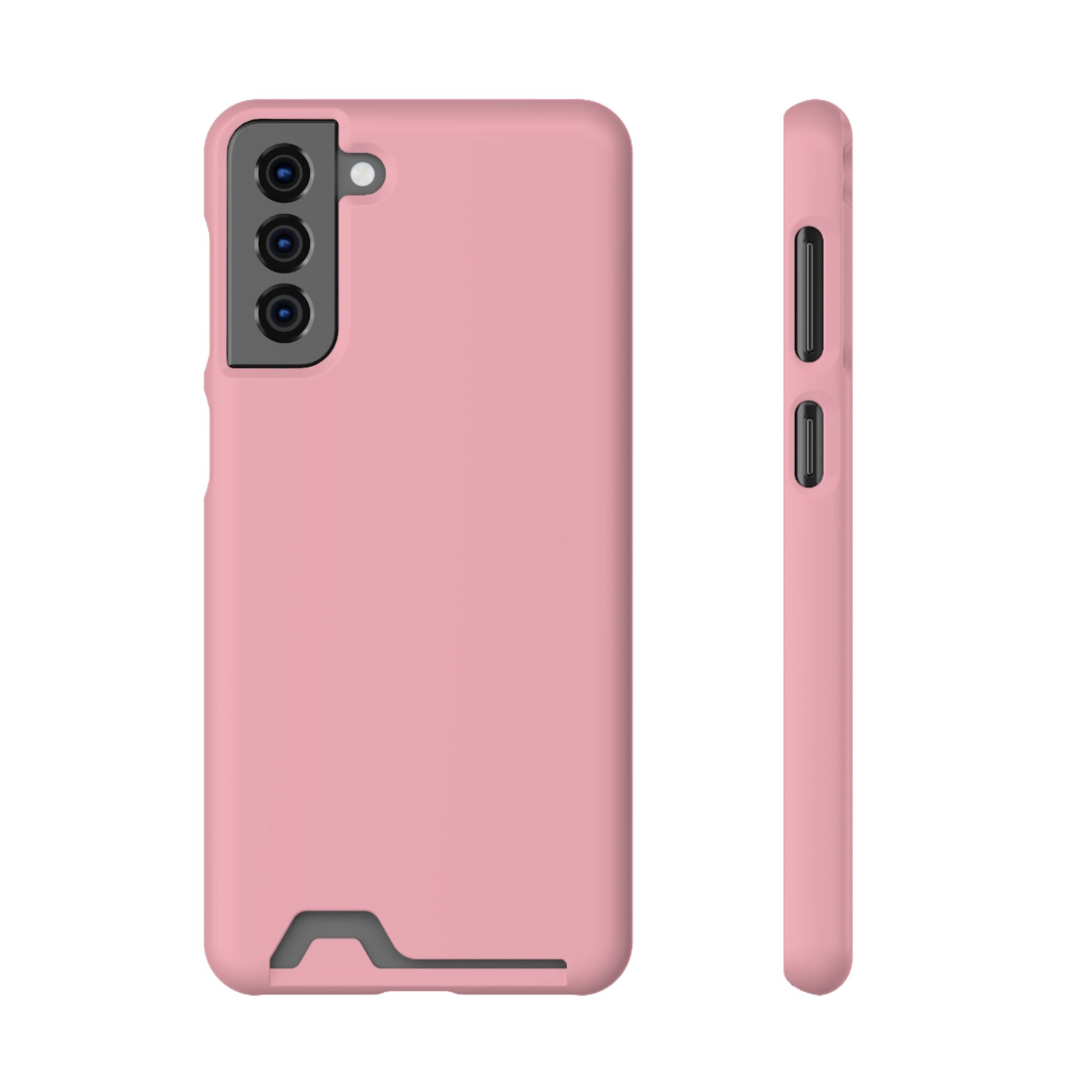 Pink Phone Case with Built-In Card Holder