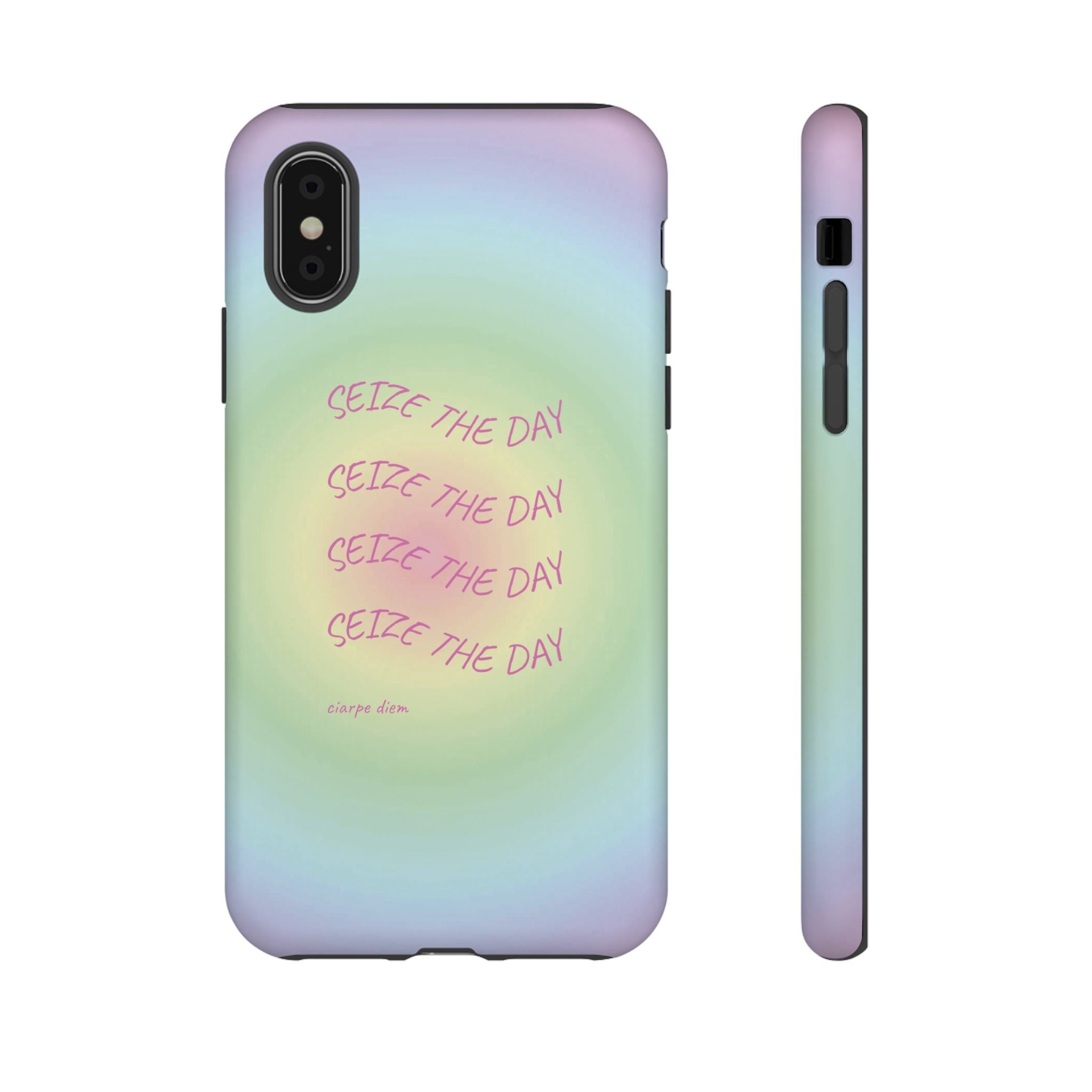 Bermuda Halo Seize The Day Pastel Gradient Tough Phone Case