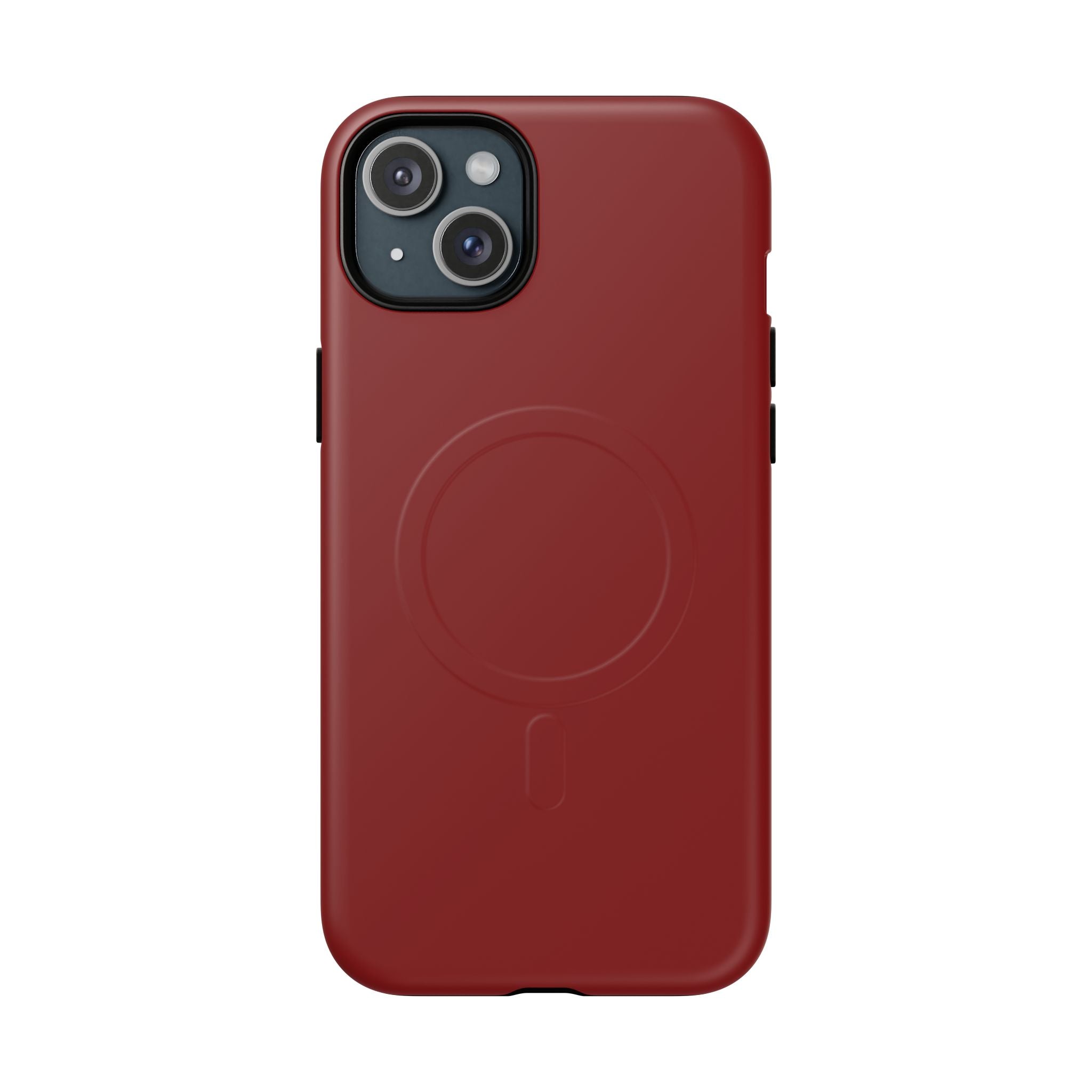 Dark Red MagSafe Protective Phone Case
