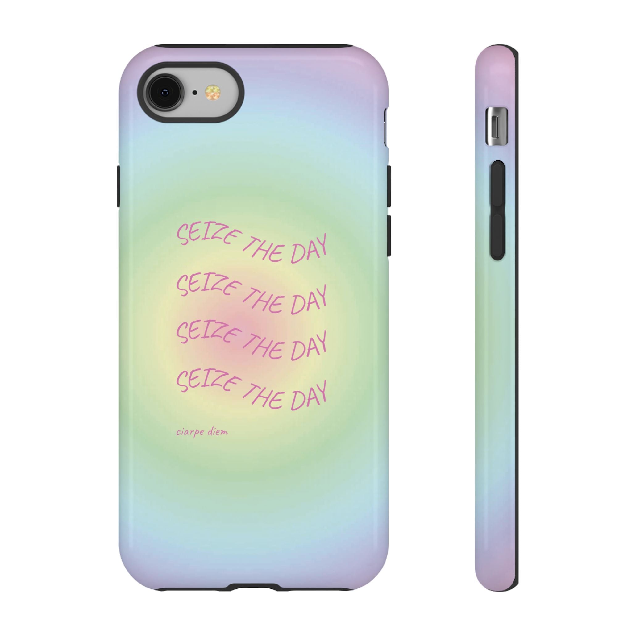 Bermuda Halo Seize The Day Pastel Gradient Tough Phone Case