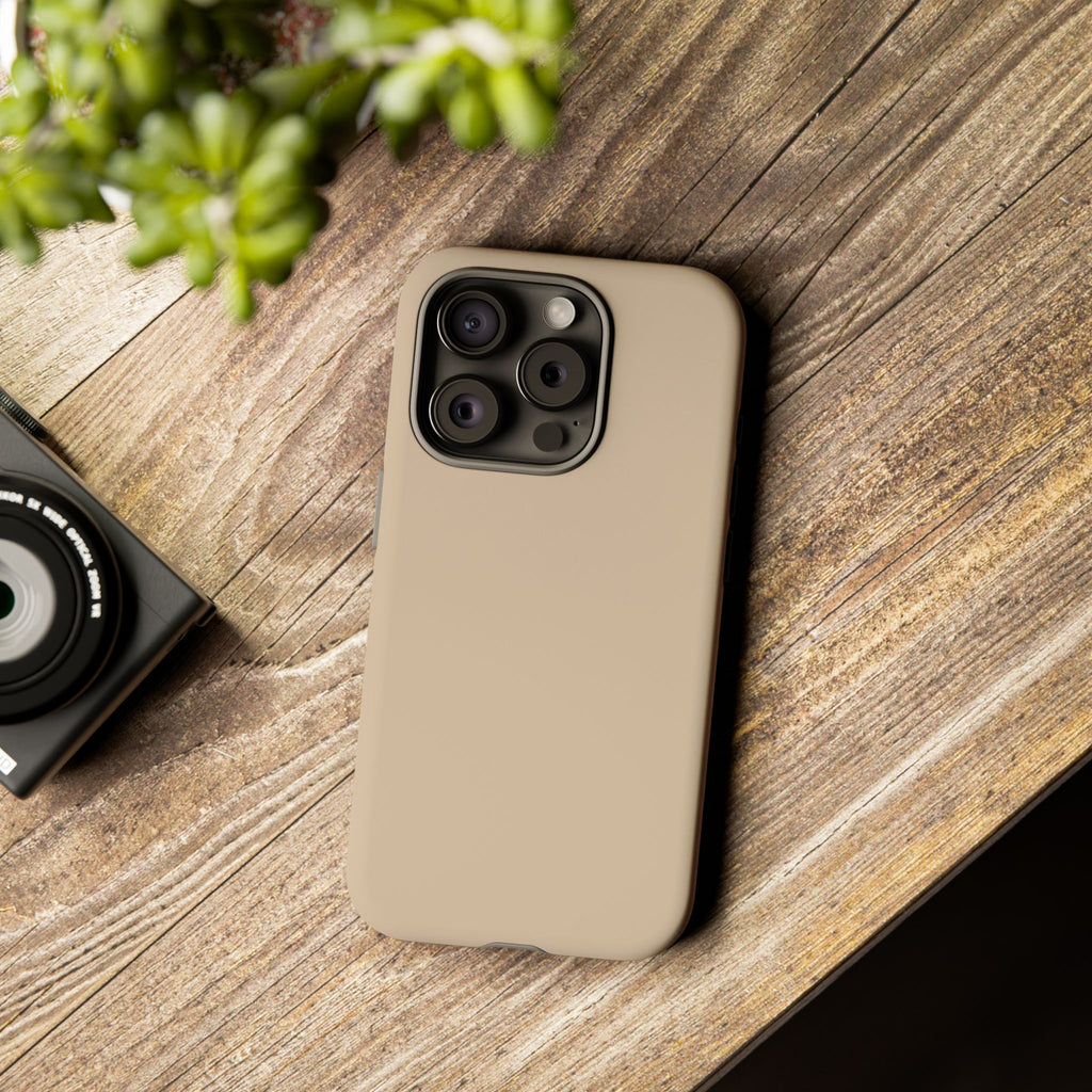 Beige Protective Phone Case