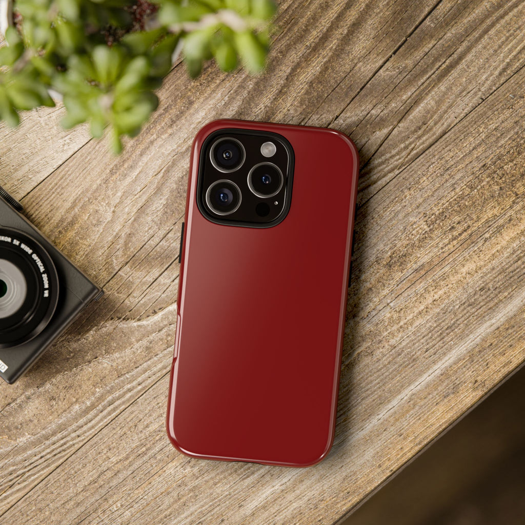 Dark Red Protective Phone Case