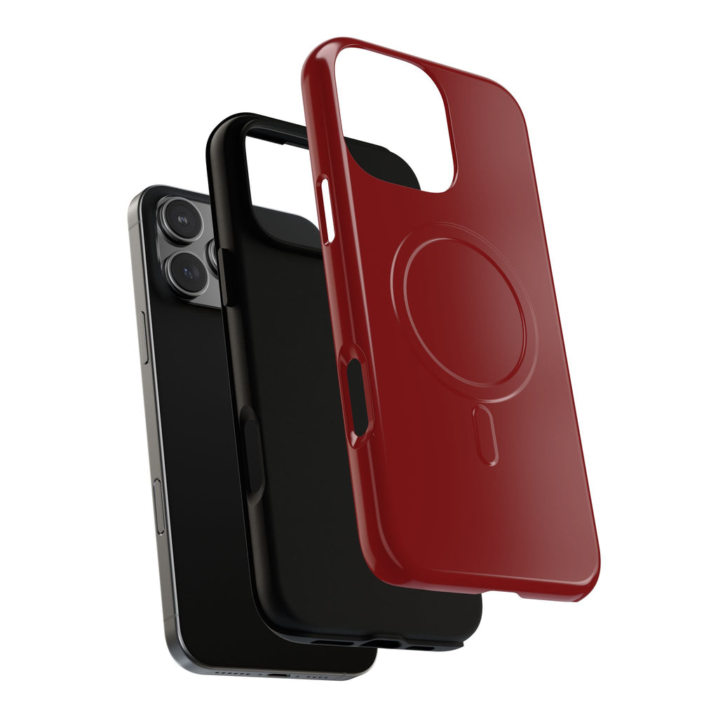 Dark Red MagSafe Protective Phone Case