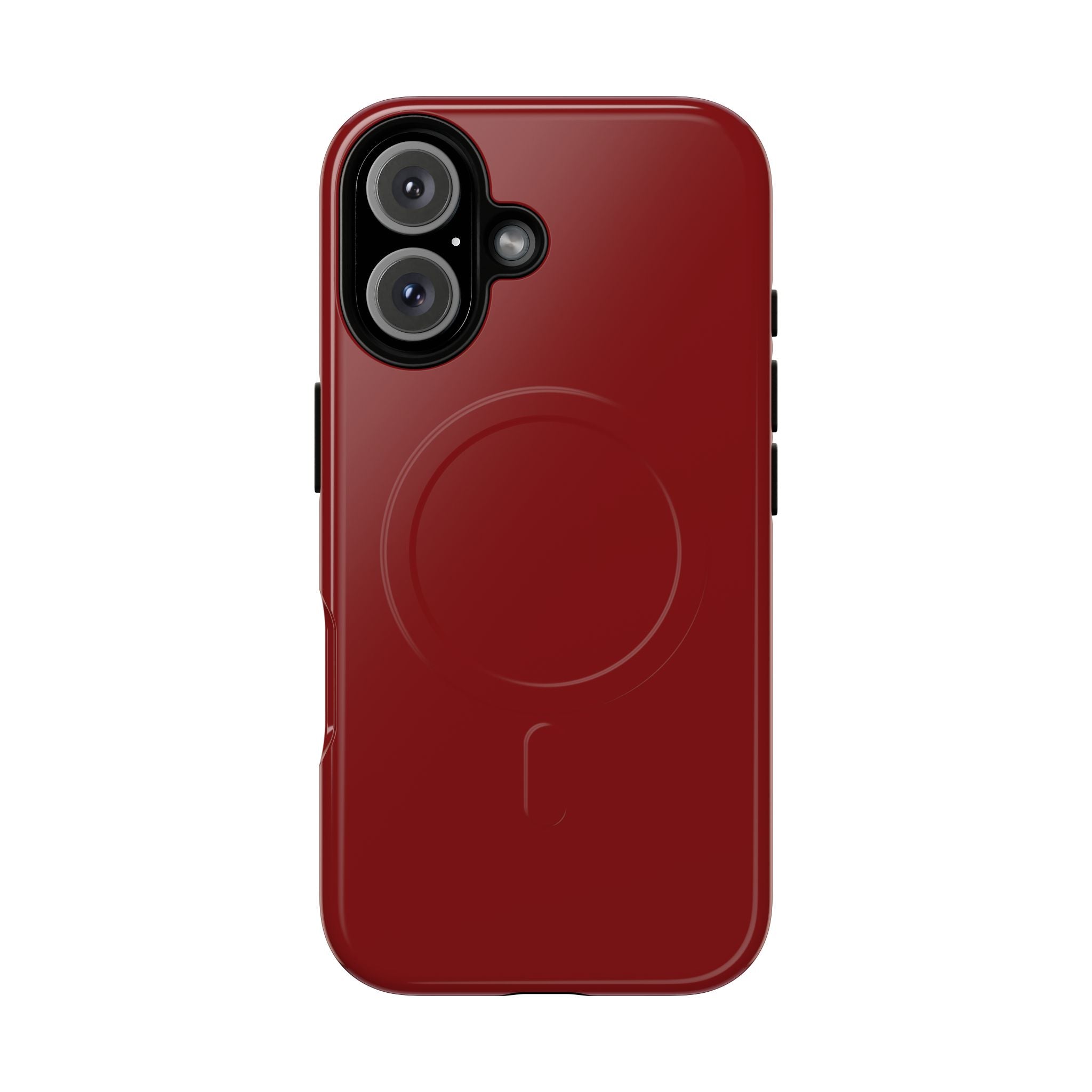 Dark Red MagSafe Protective Phone Case