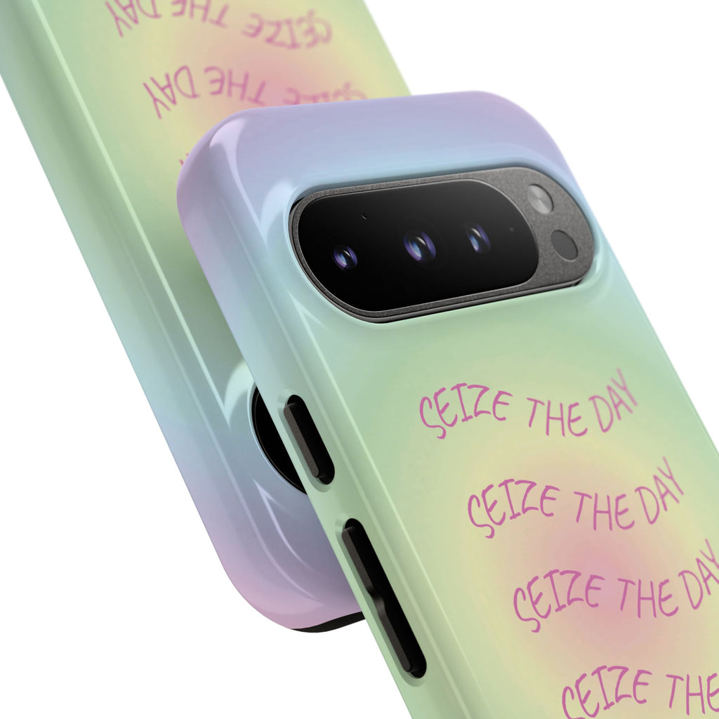 Bermuda Halo Seize The Day Pastel Gradient Tough Phone Case