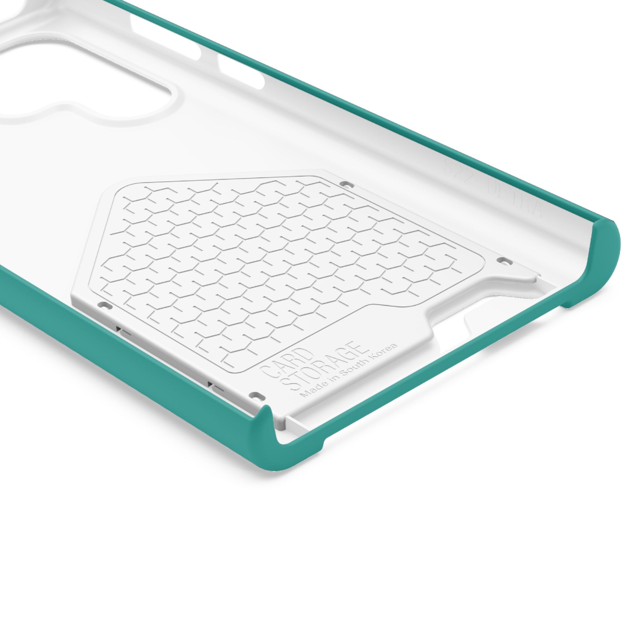 Teal Card-Holder Phone Case