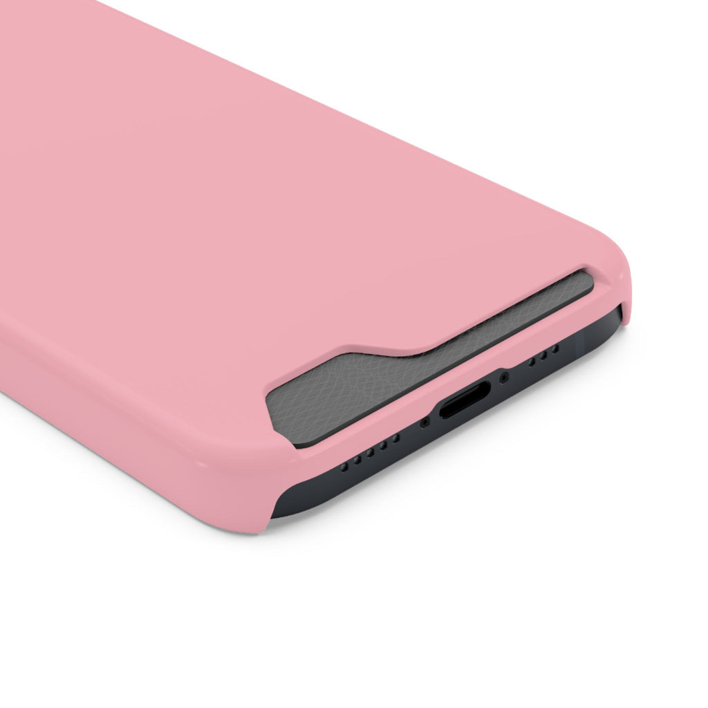 Pink Phone Case with Built-In Card Holder