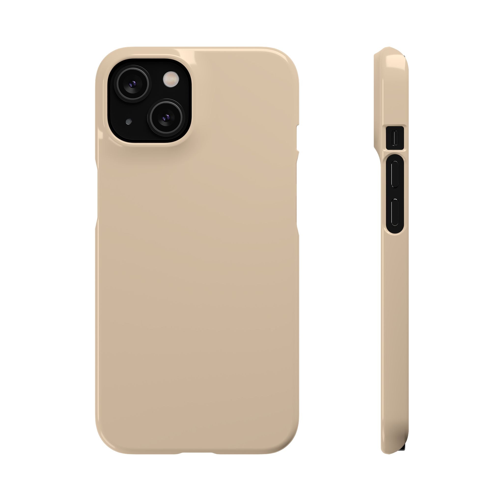 Beige Snap Phone Case