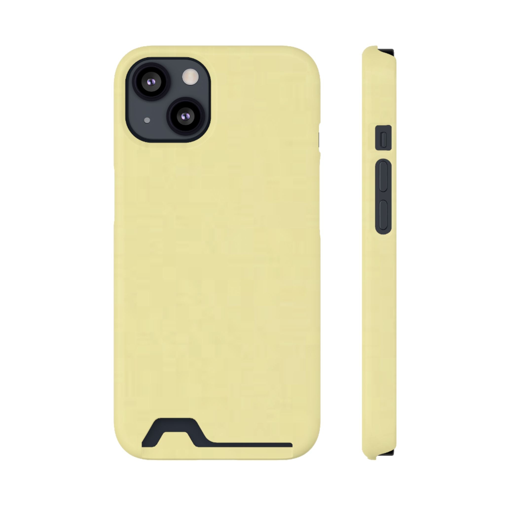 Pale Yellow Card-Holder Phone Case