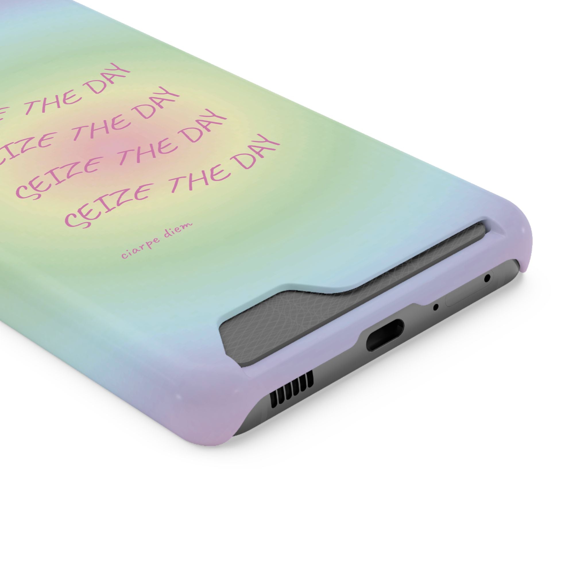 Bermuda Halo 'Seize The Day' Card Holder Phone Case