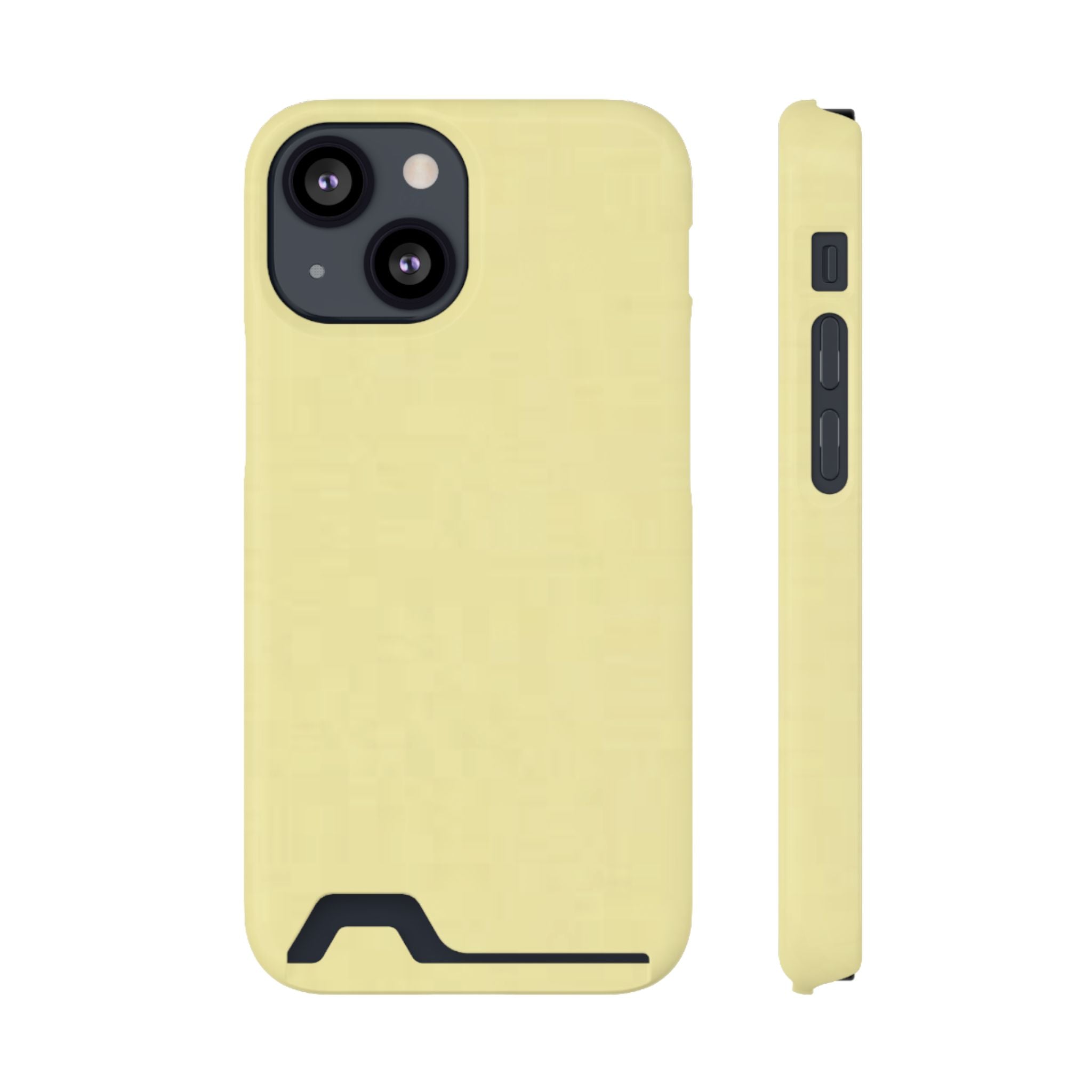 Pale Yellow Card-Holder Phone Case