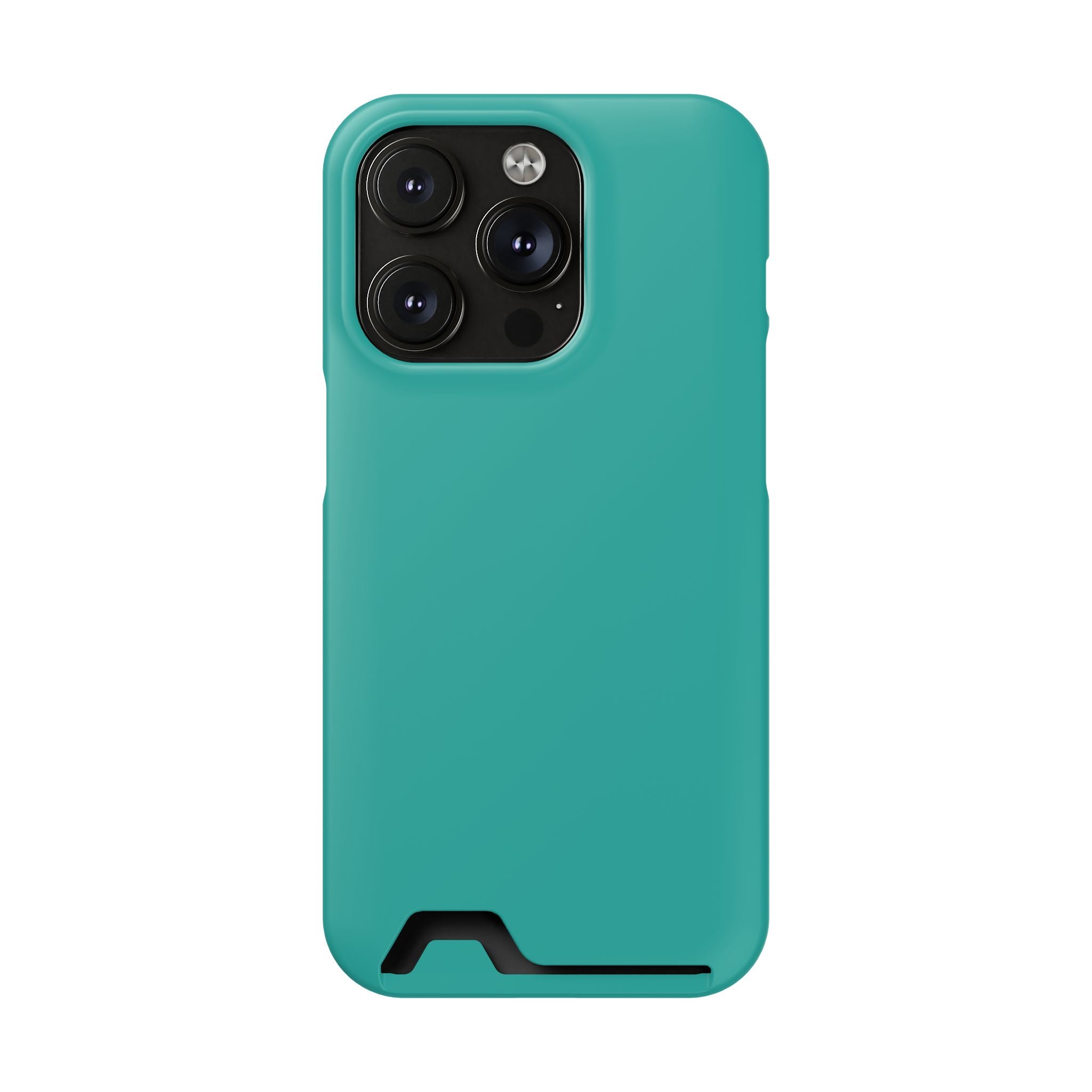 Teal Card-Holder Phone Case