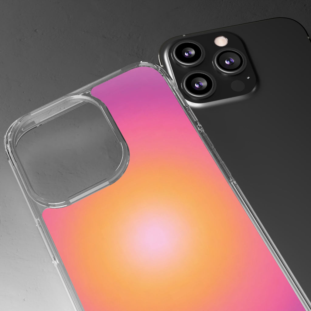 Sunset Gradient Clear Protective Cover