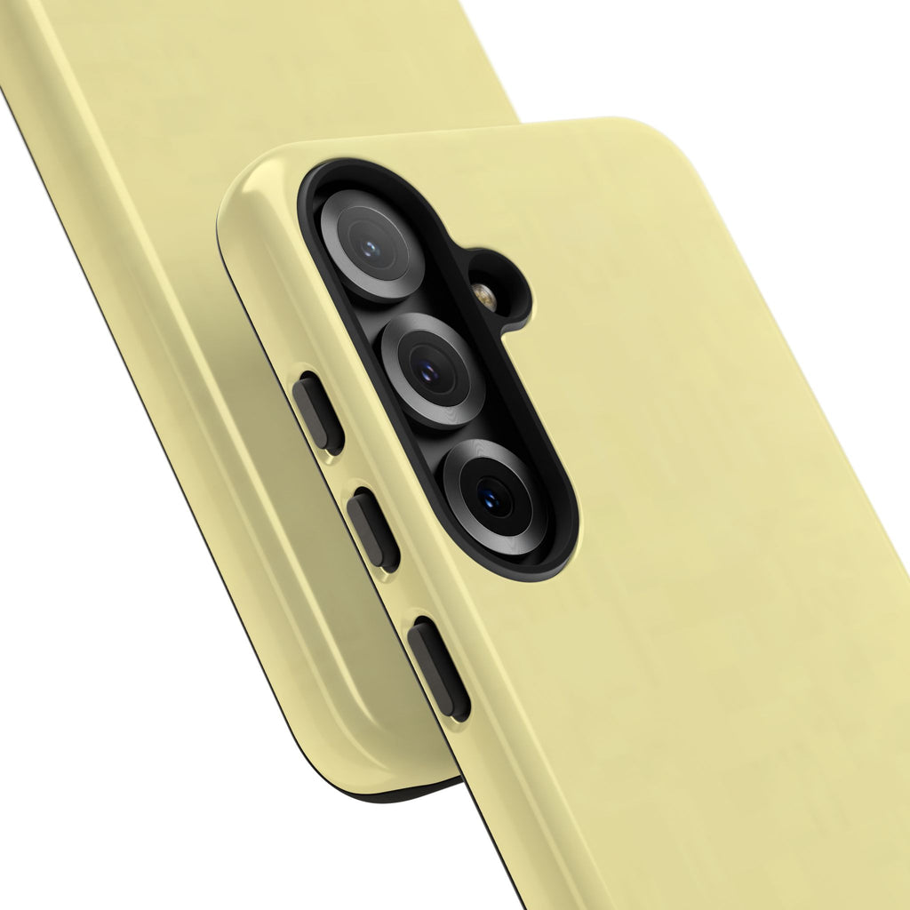 Pale Yellow Protective Phone Case