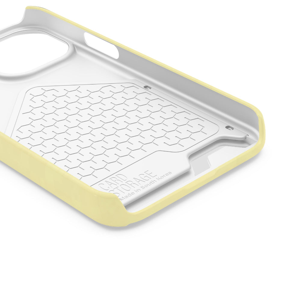 Pale Yellow Card-Holder Phone Case