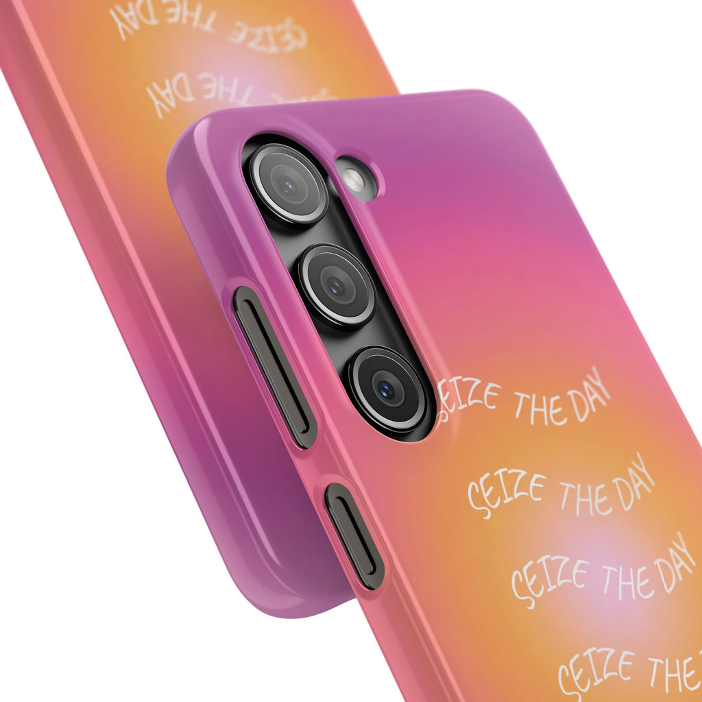 Carpe Diem Sunburst Gradient Snap Phone Case