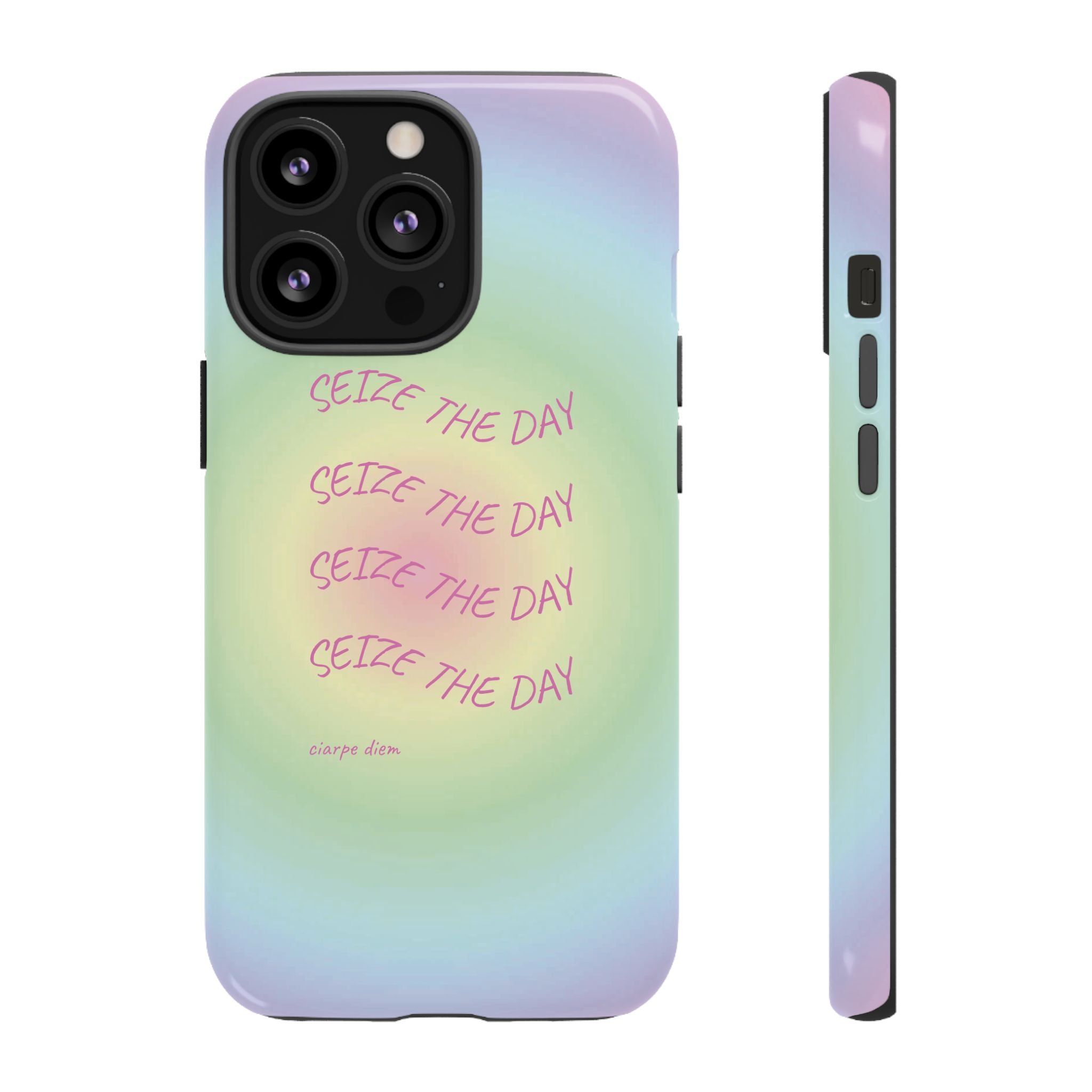 Bermuda Halo Seize The Day Pastel Gradient Tough Phone Case