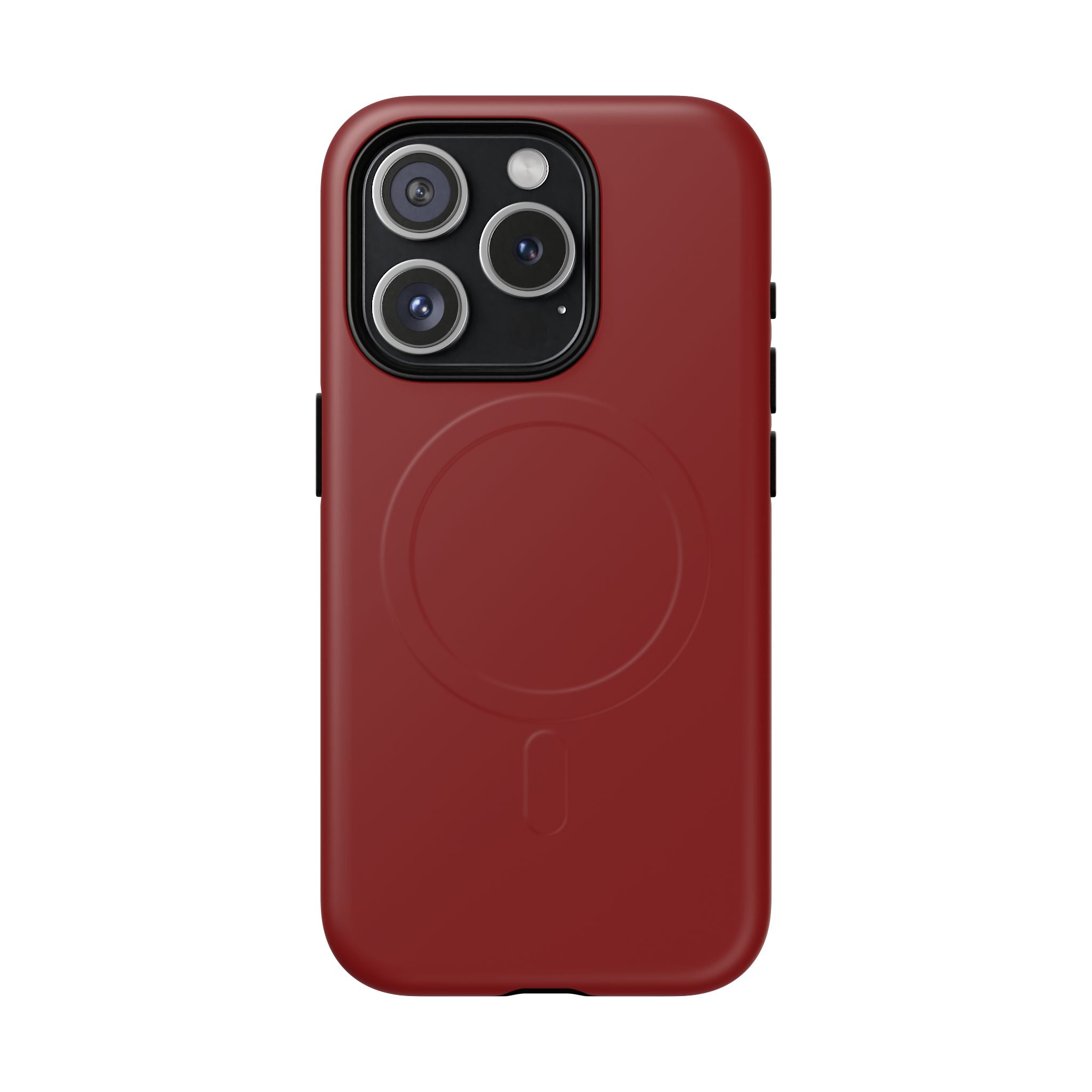 Dark Red MagSafe Protective Phone Case