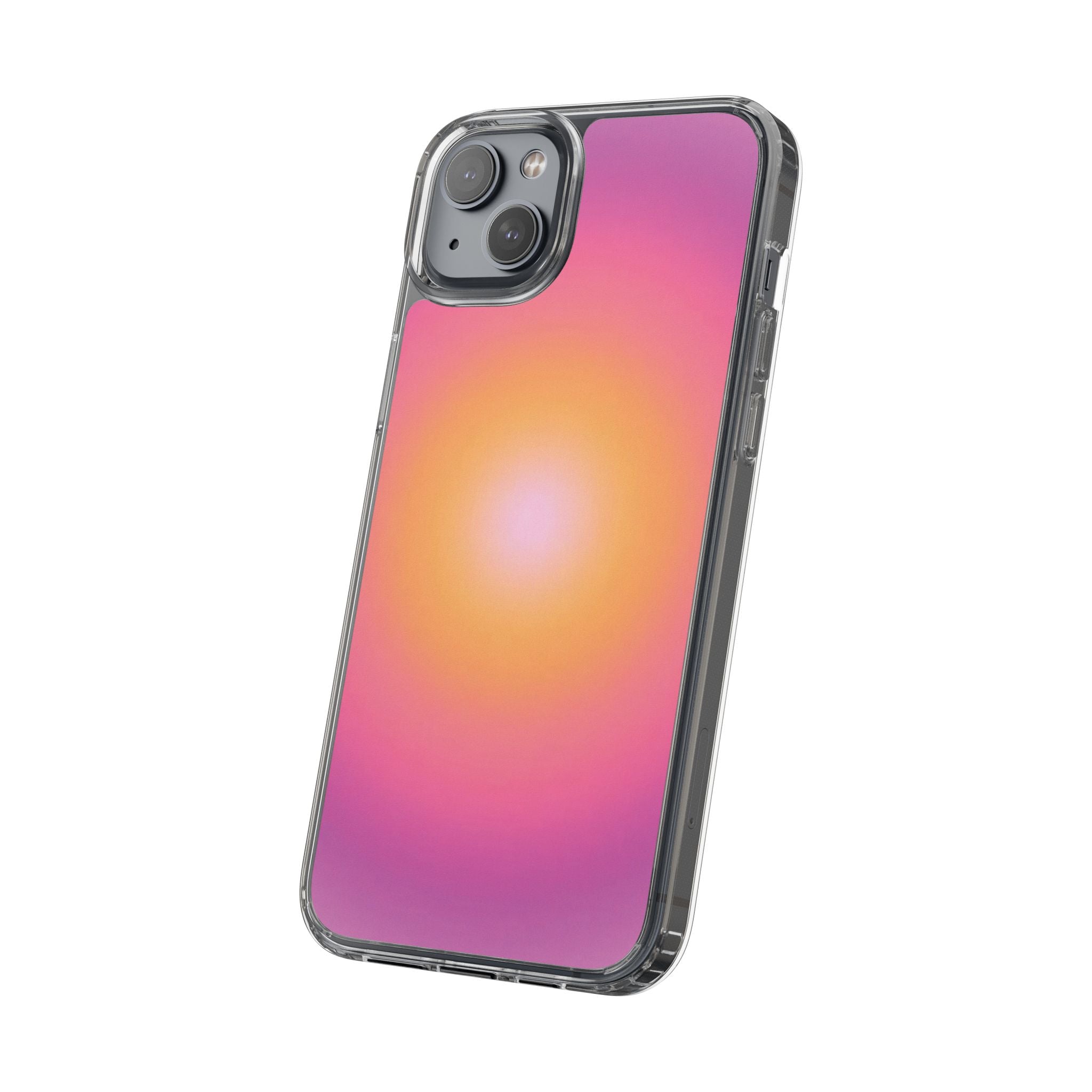 Sunset Gradient Clear Protective Cover