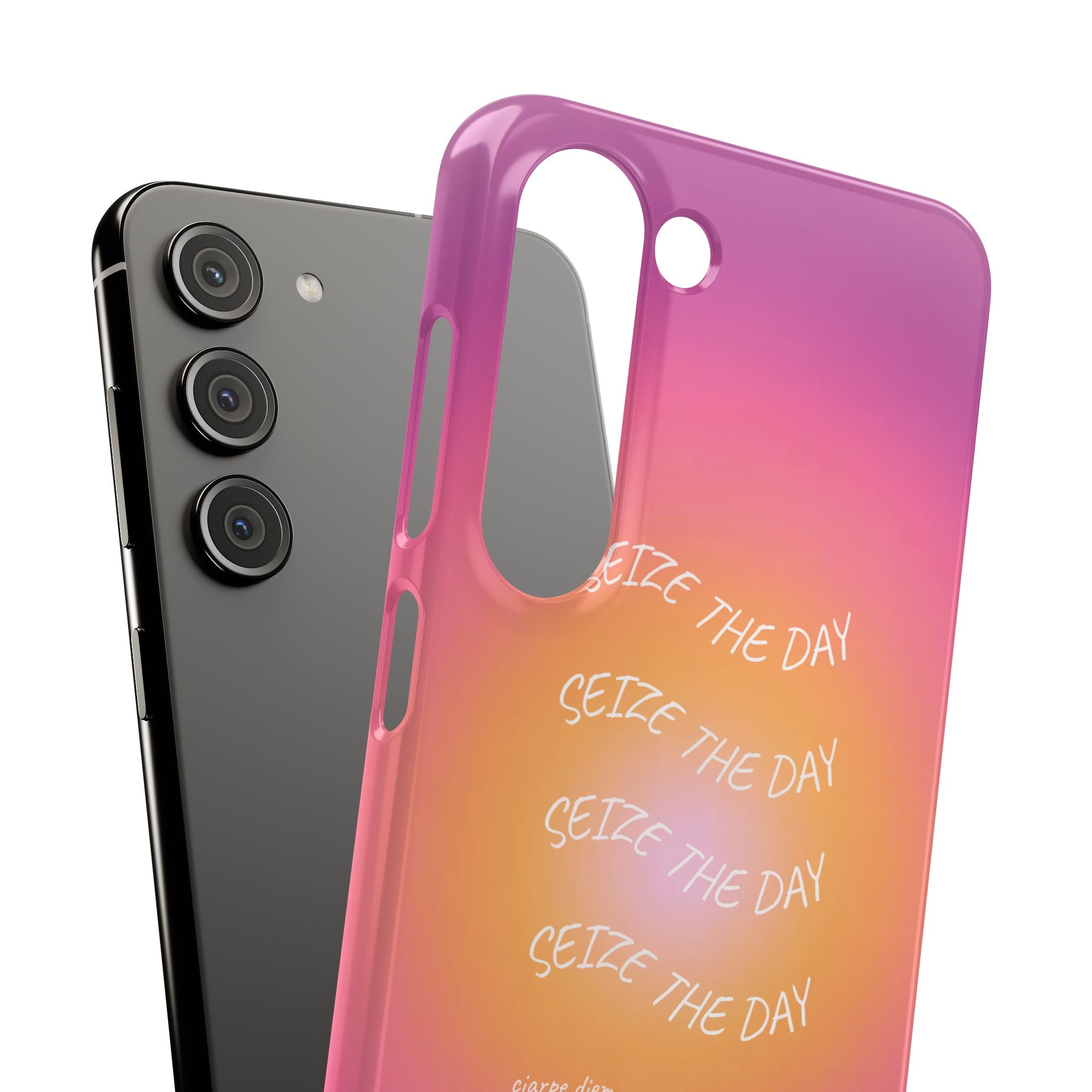 Carpe Diem Sunburst Gradient Snap Phone Case