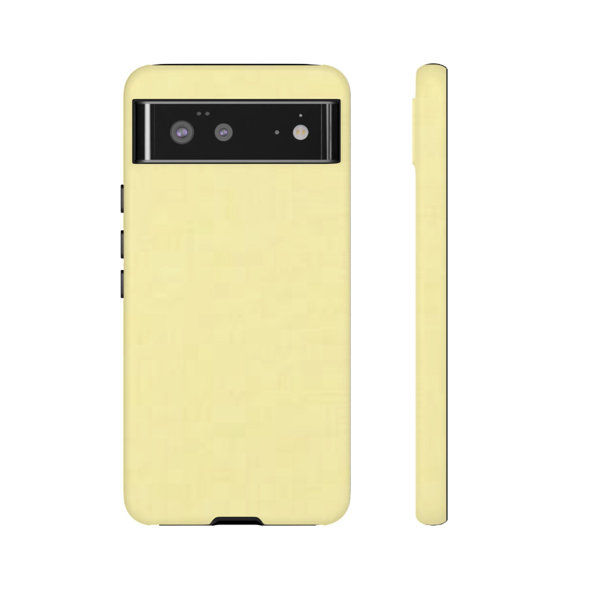 Pale Yellow Protective Phone Case