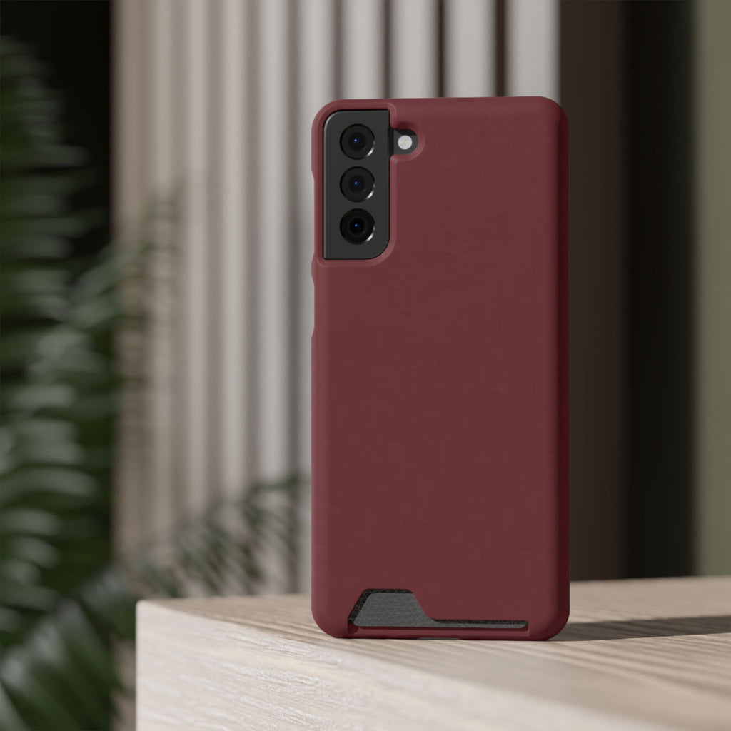 Dark Cherry Card Holder Phone Case