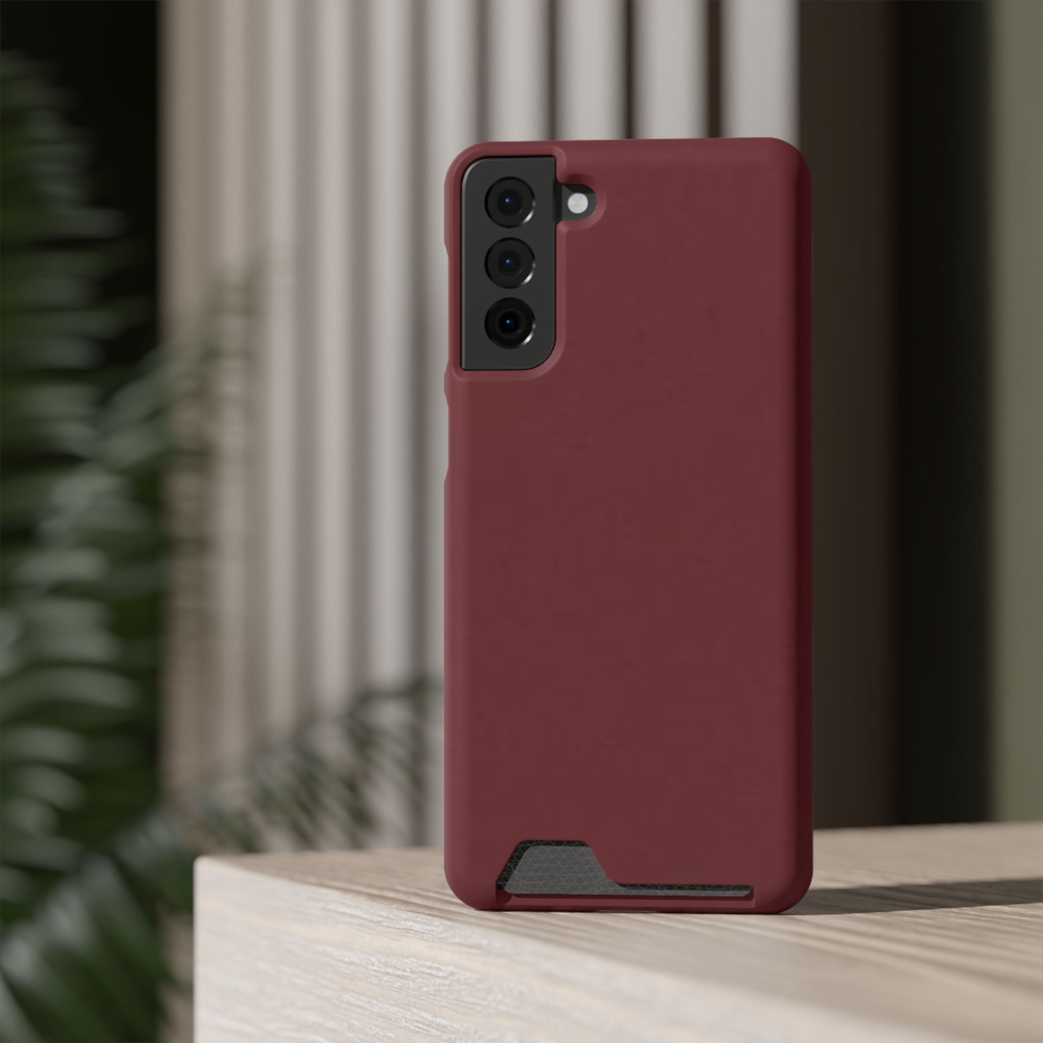 Dark Cherry Card Holder Phone Case