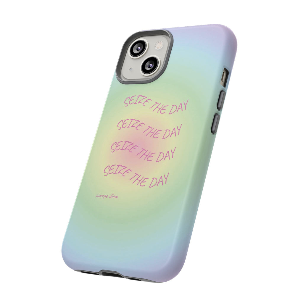 Bermuda Halo Seize The Day Pastel Gradient Tough Phone Case