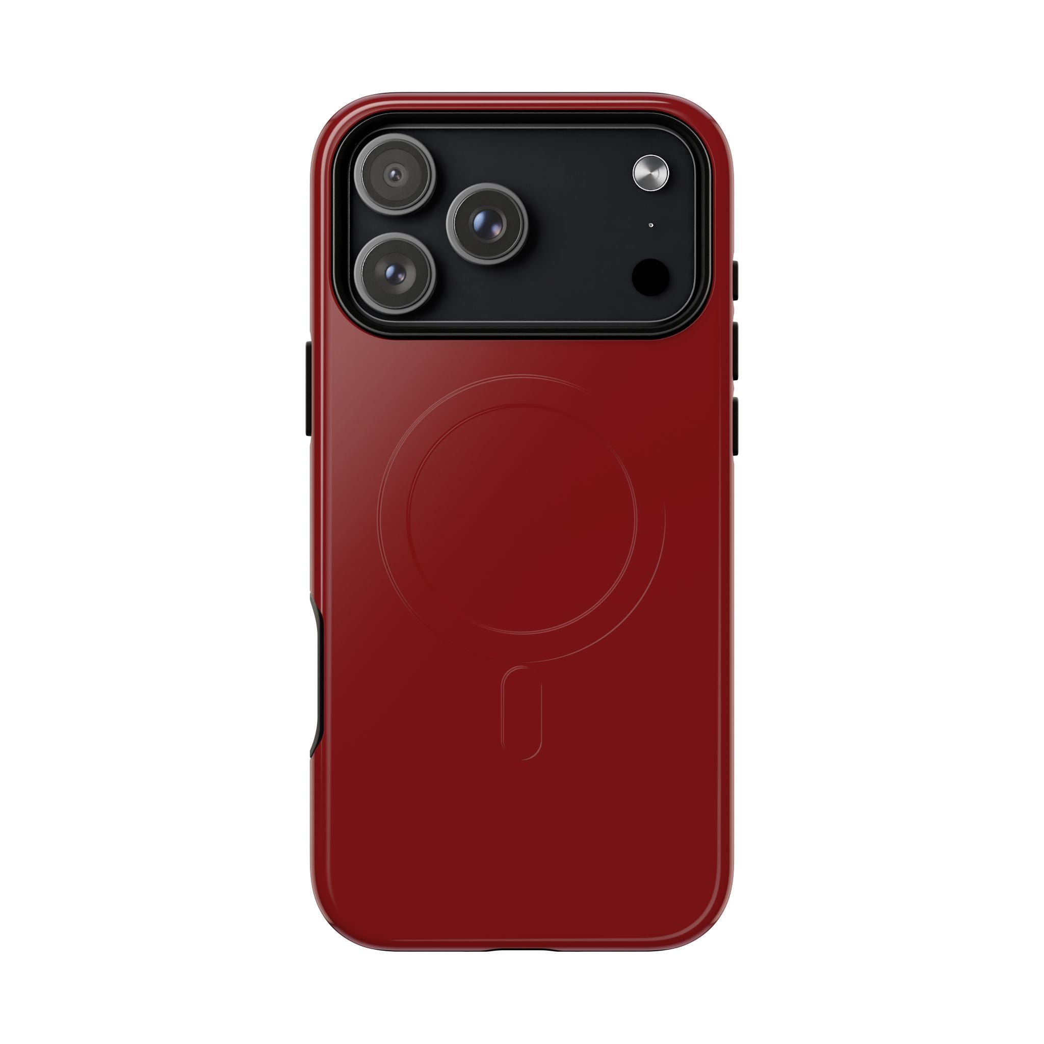Dark Red MagSafe Protective Phone Case