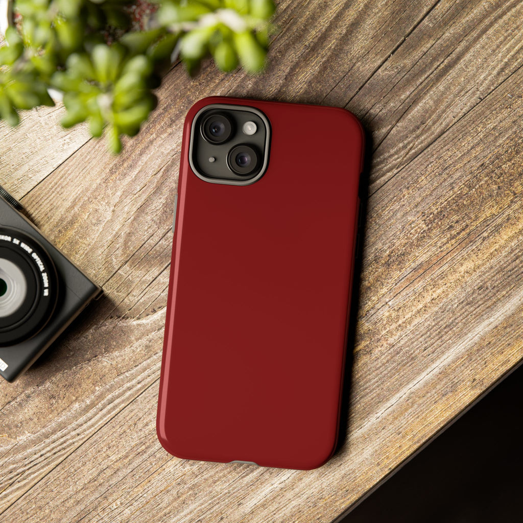 Dark Red Protective Phone Case