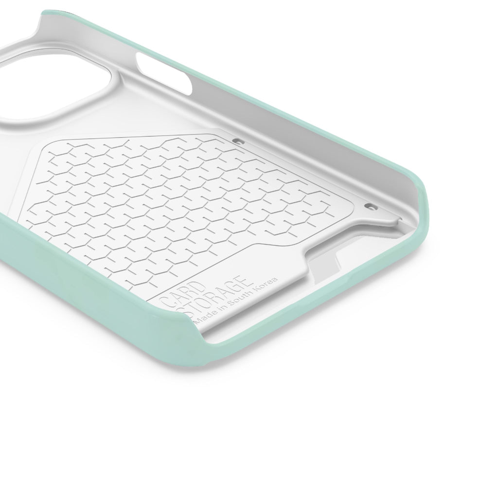 Light Mint Card Holder Phone Case
