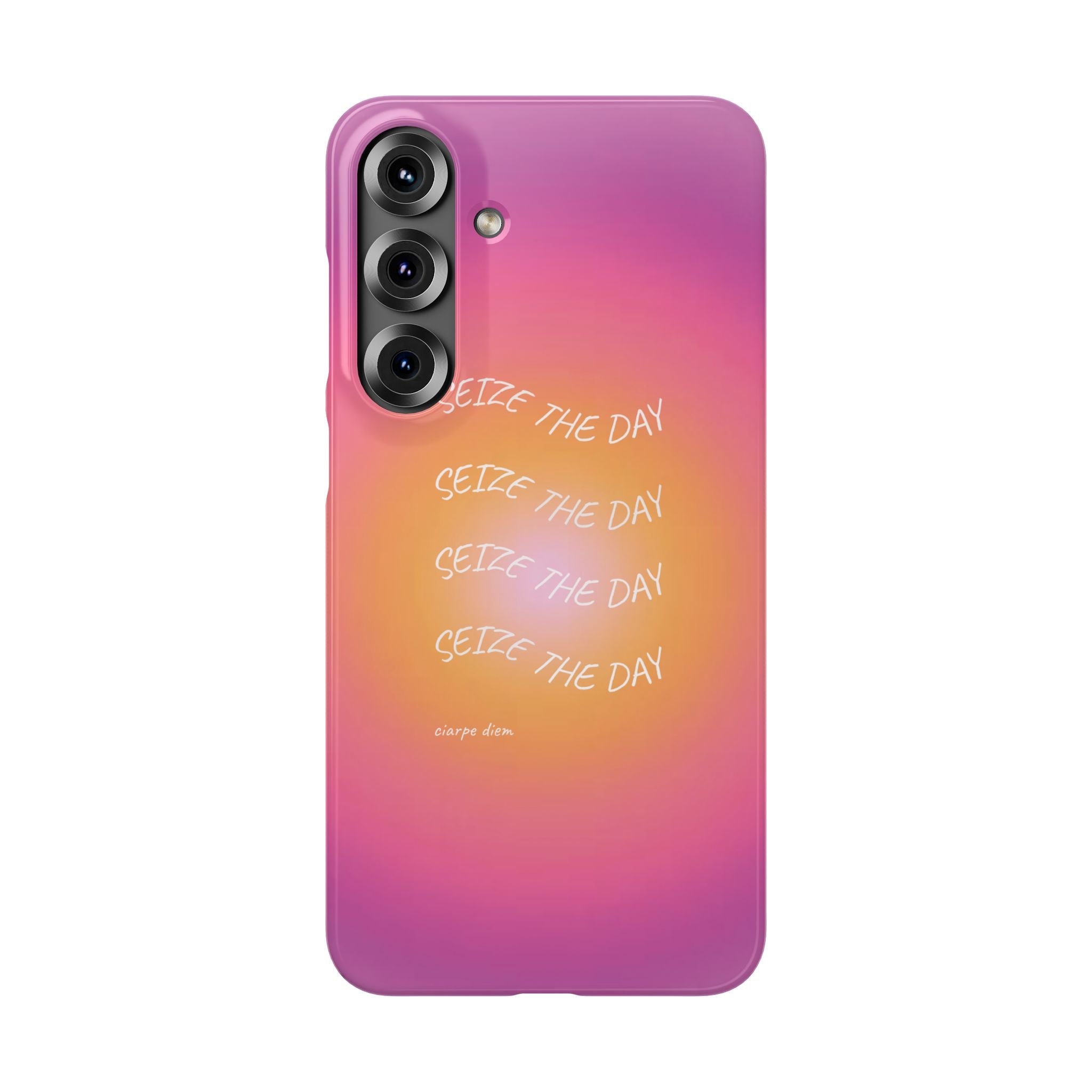 Carpe Diem Sunburst Gradient Snap Phone Case