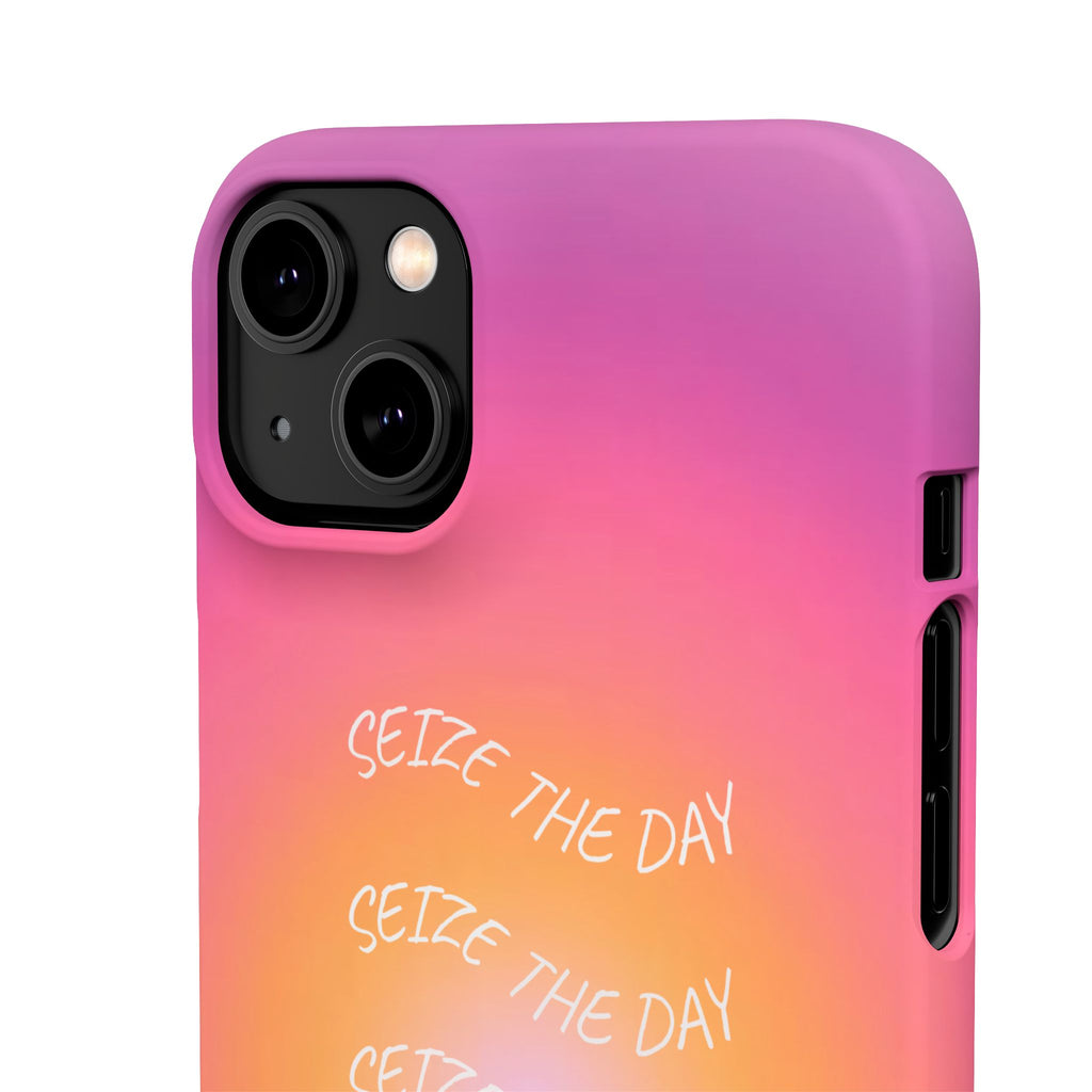 Carpe Diem Sunburst Gradient Snap Phone Case