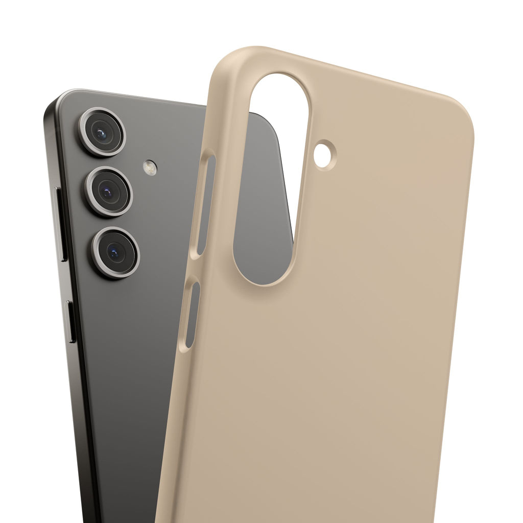 Beige Snap Phone Case