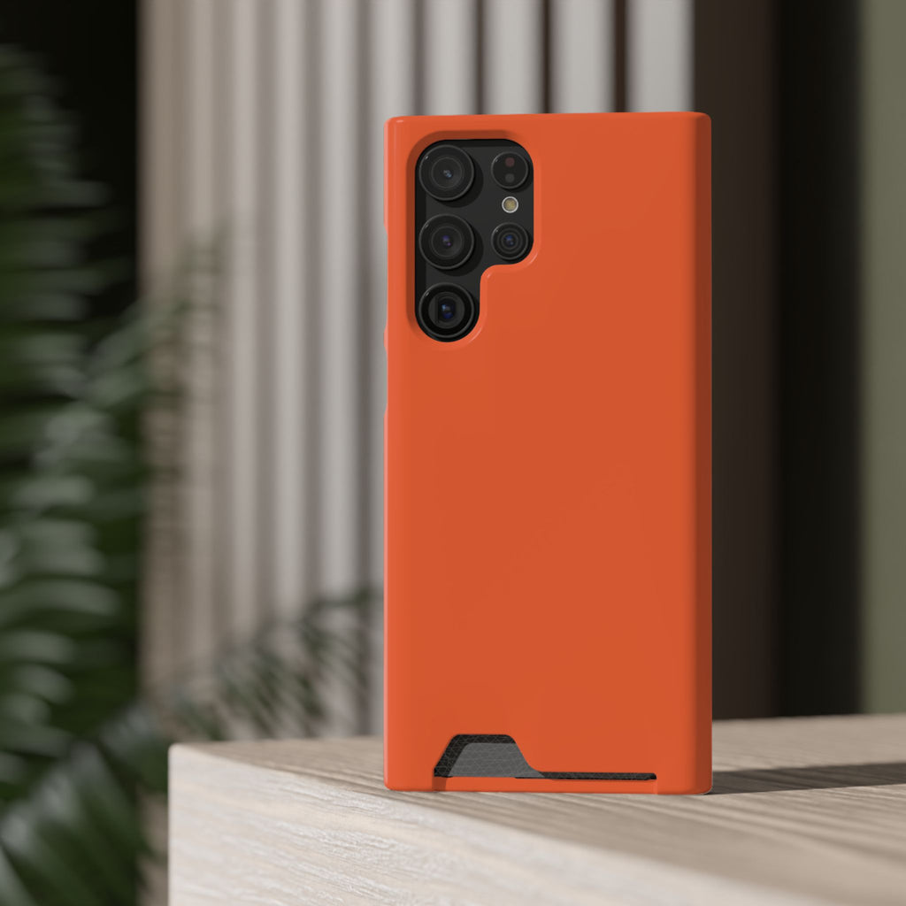 Orange Card-Holder Phone Case