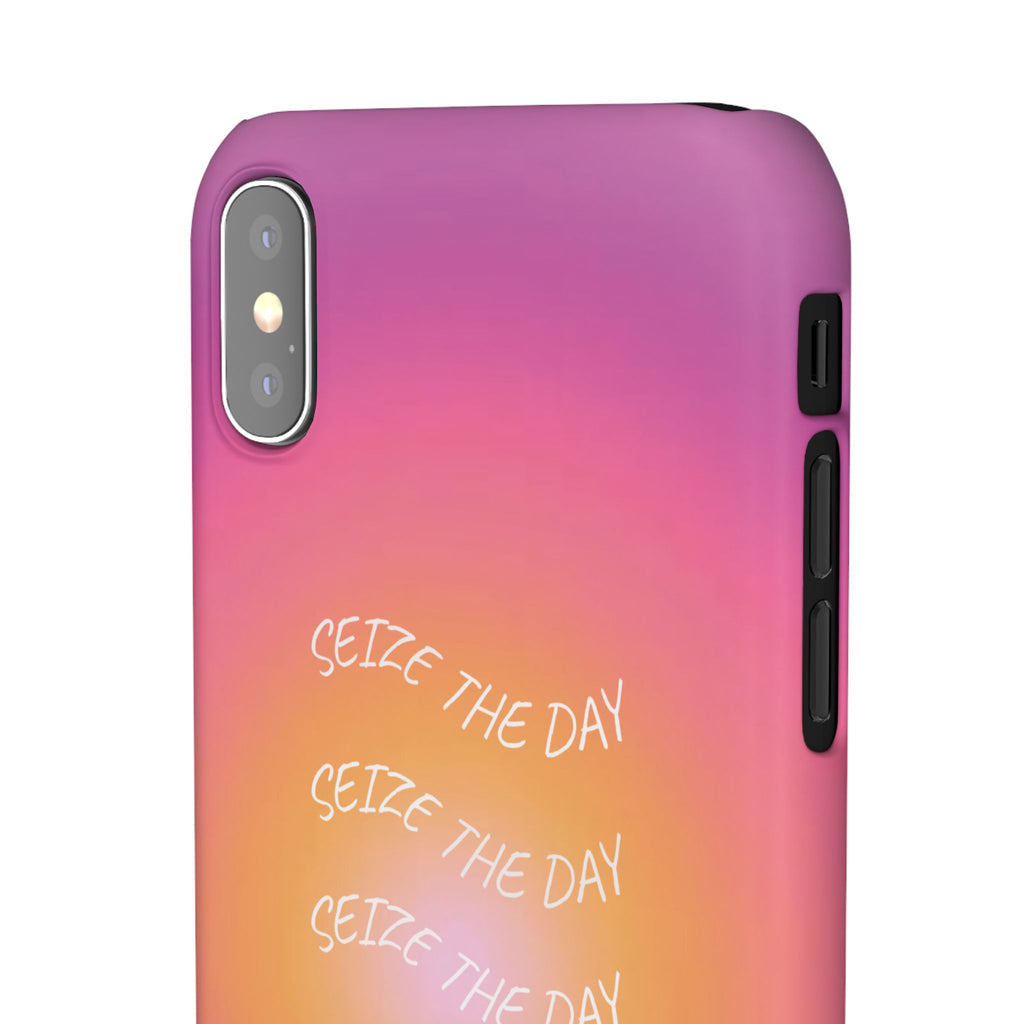 Carpe Diem Sunburst Gradient Snap Phone Case