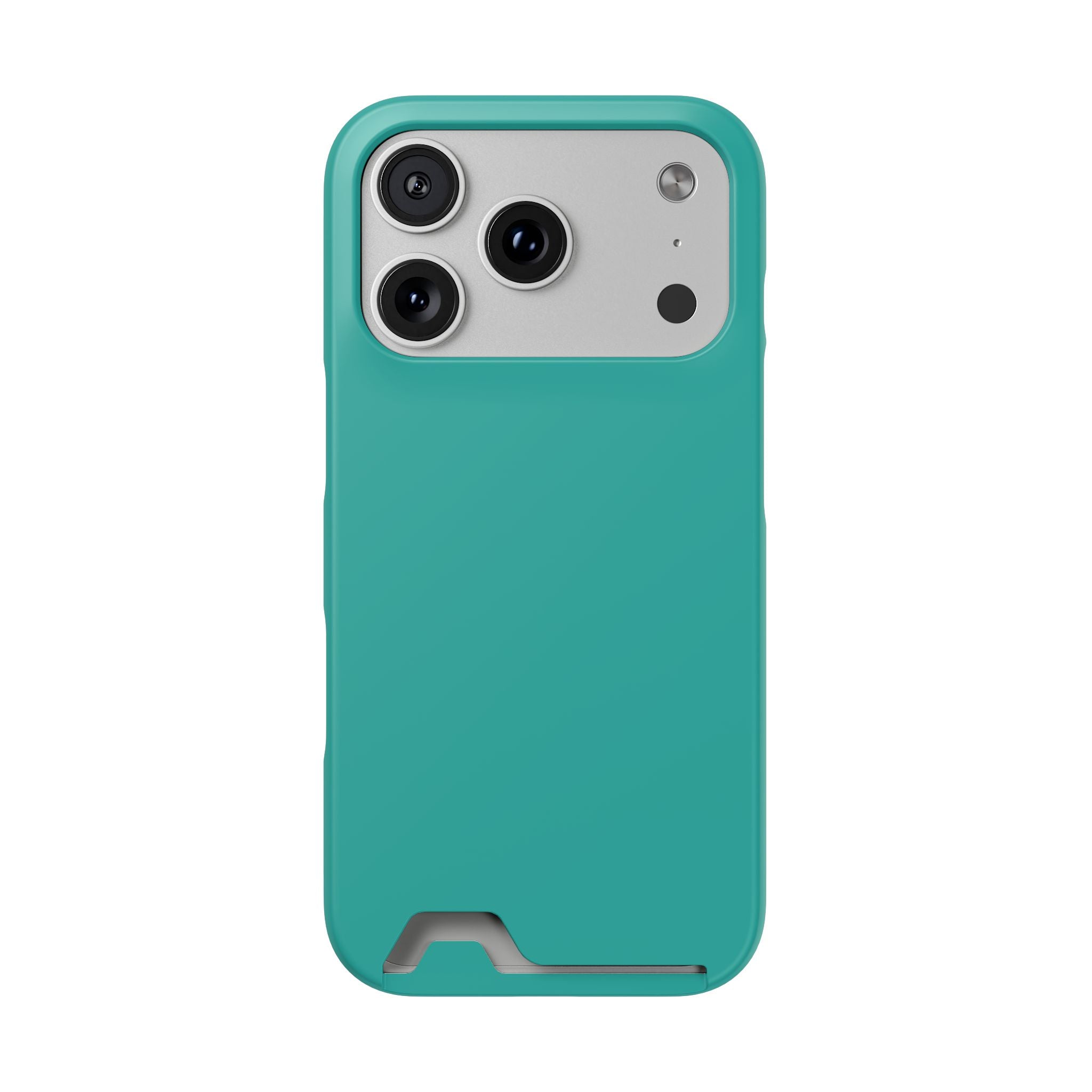 Teal Card-Holder Phone Case