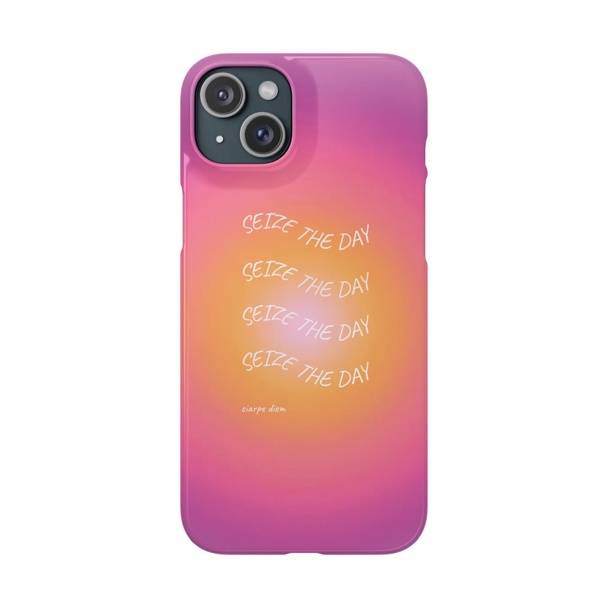 Carpe Diem Sunburst Gradient Snap Phone Case