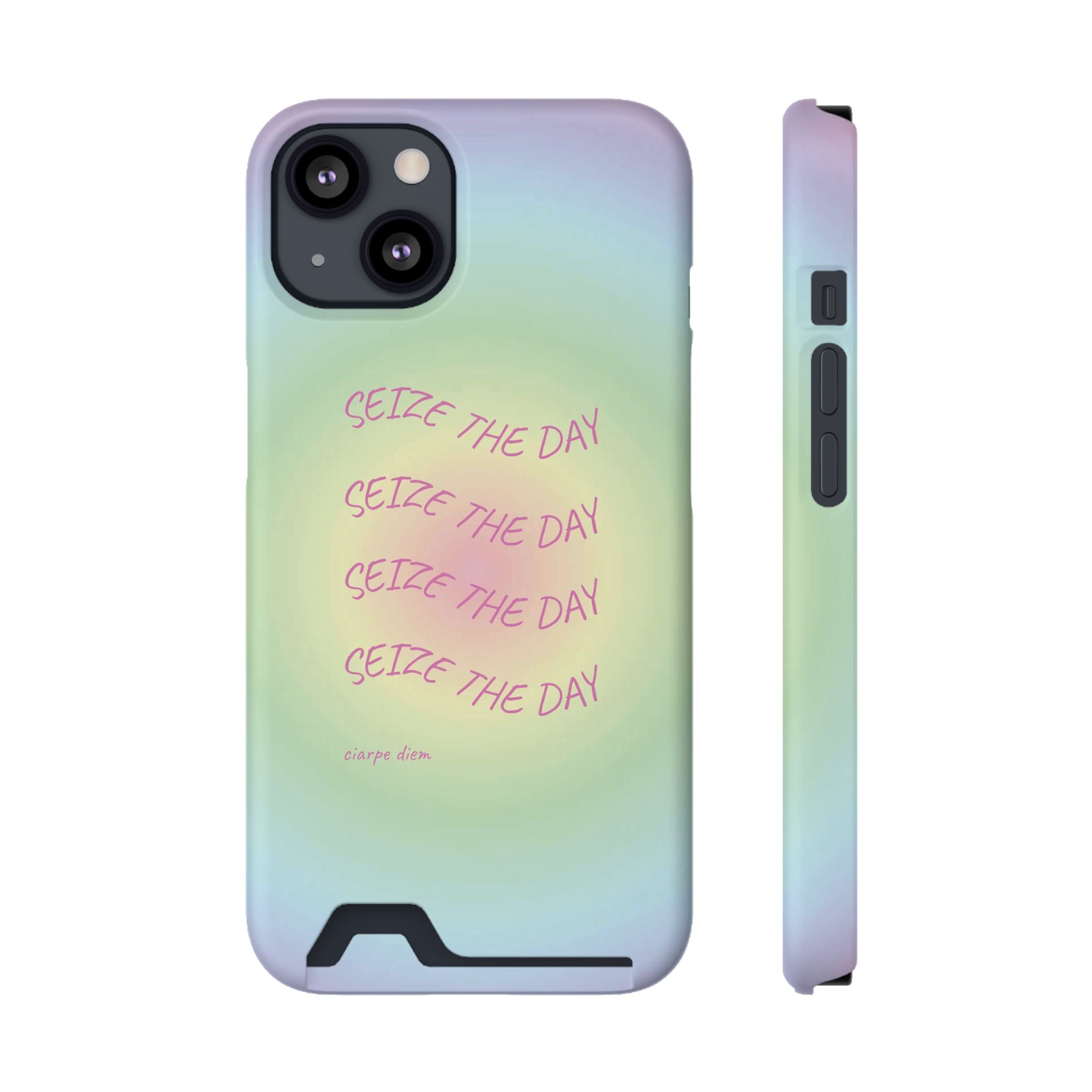 Bermuda Halo 'Seize The Day' Card Holder Phone Case