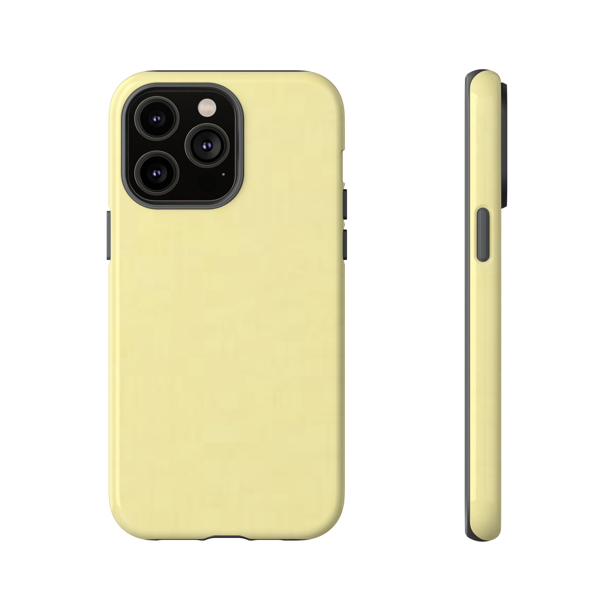Pale Yellow Protective Phone Case