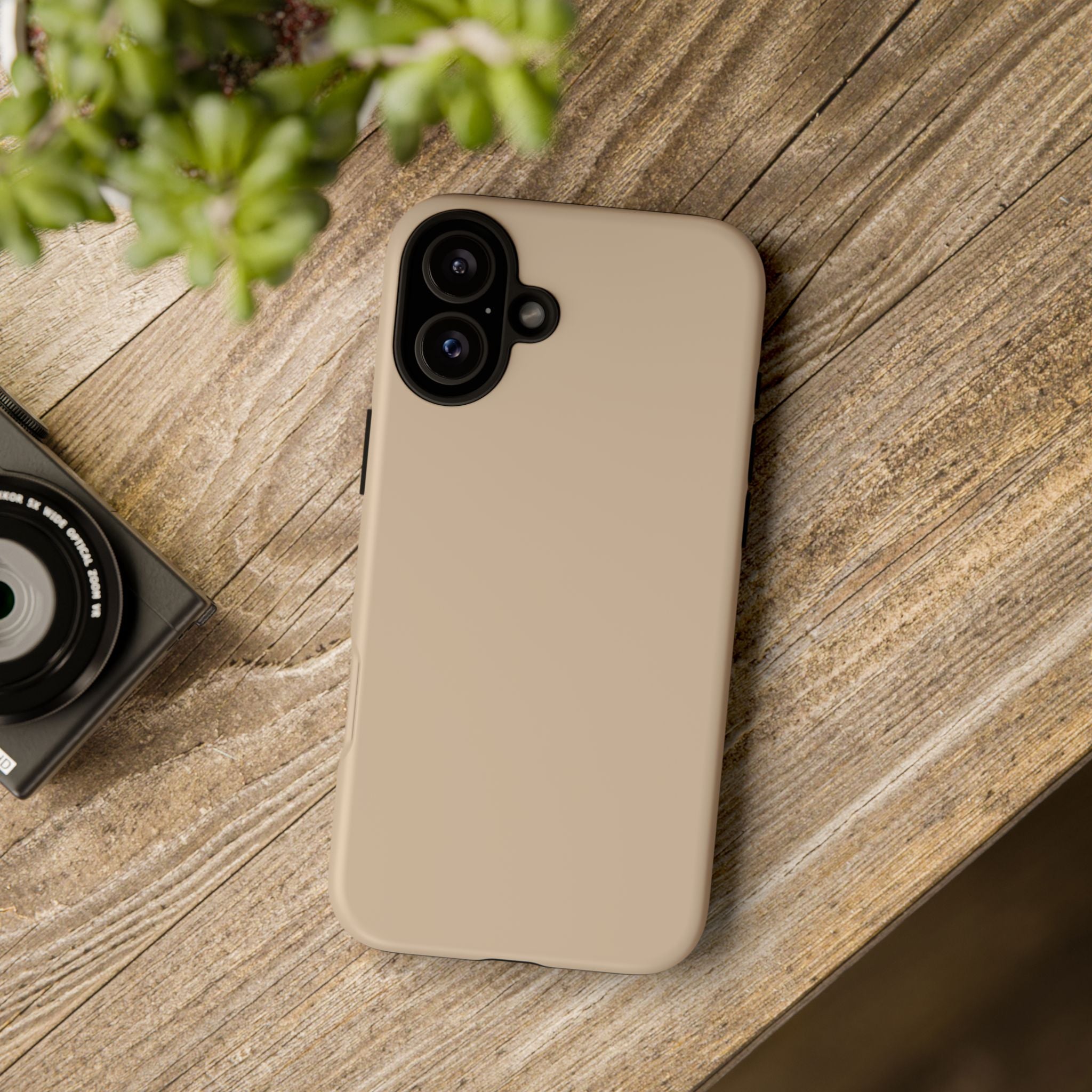 Beige Protective Phone Case