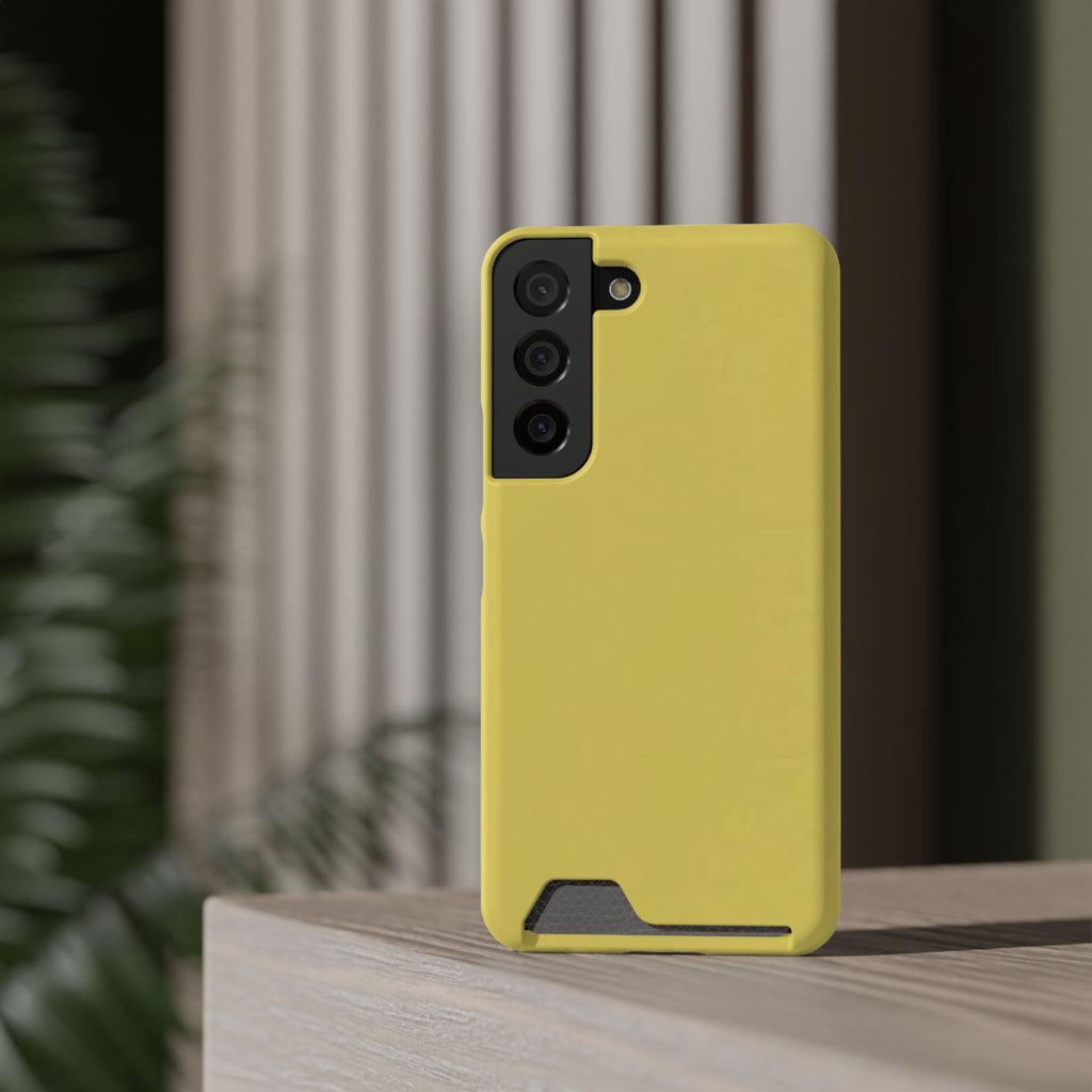 Yellow Card-Holder Phone Case