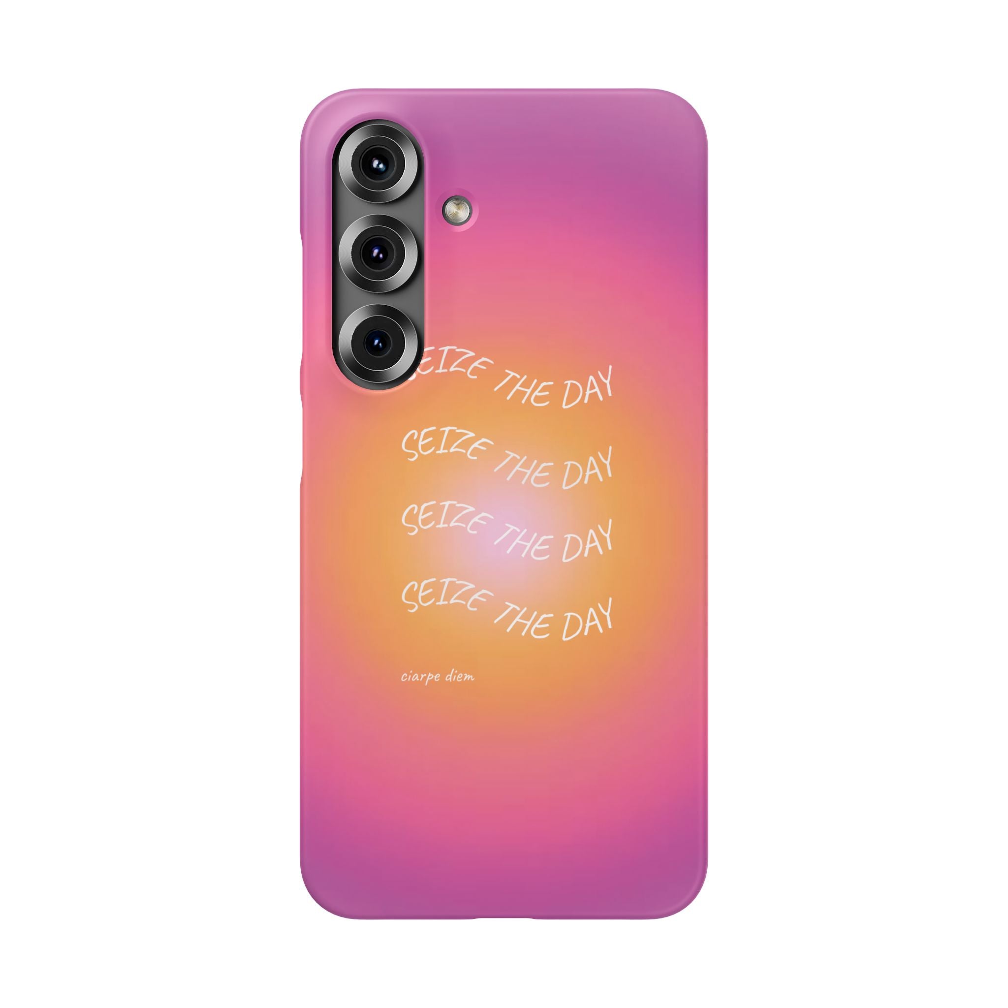 Carpe Diem Sunburst Gradient Snap Phone Case
