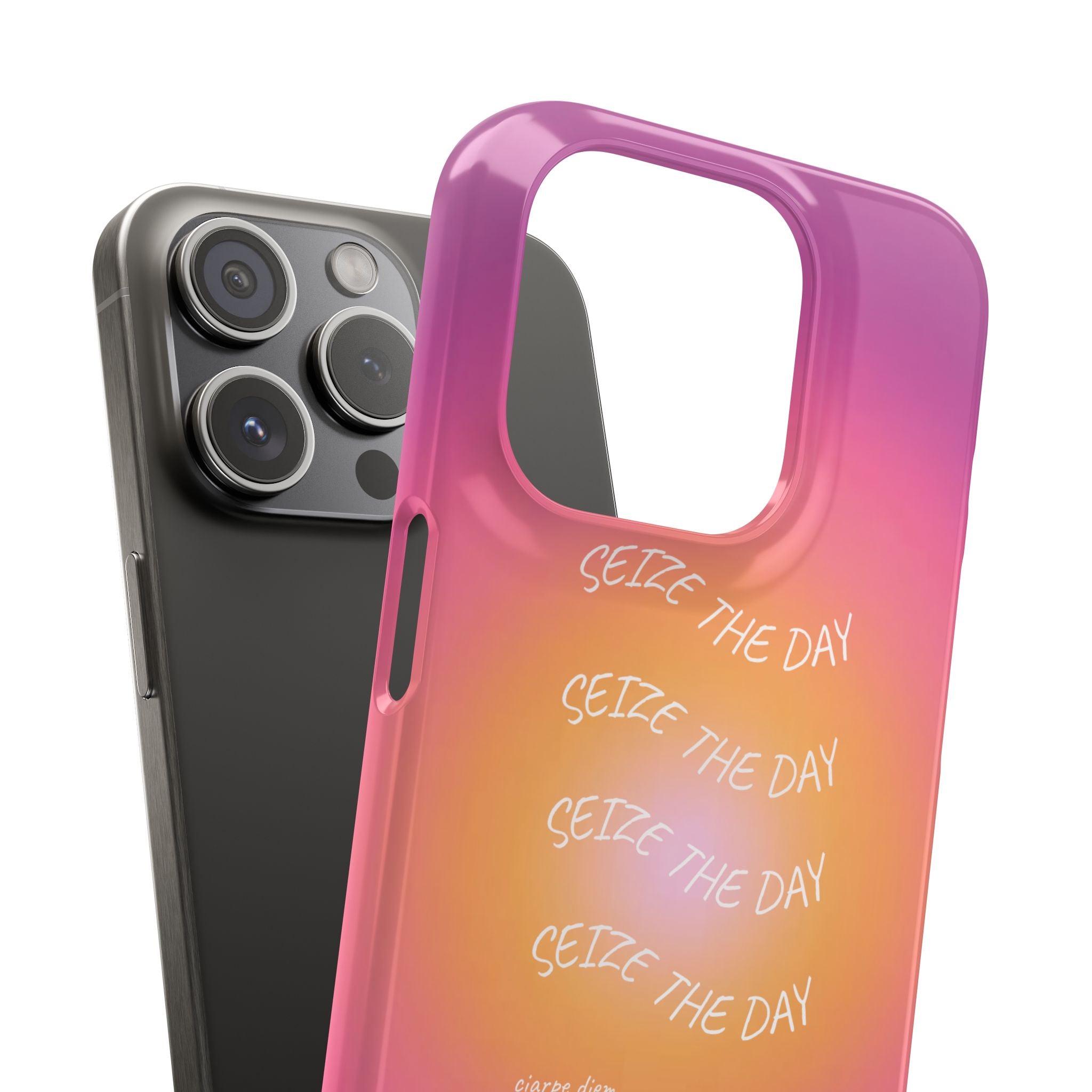 Carpe Diem Sunburst Gradient Snap Phone Case
