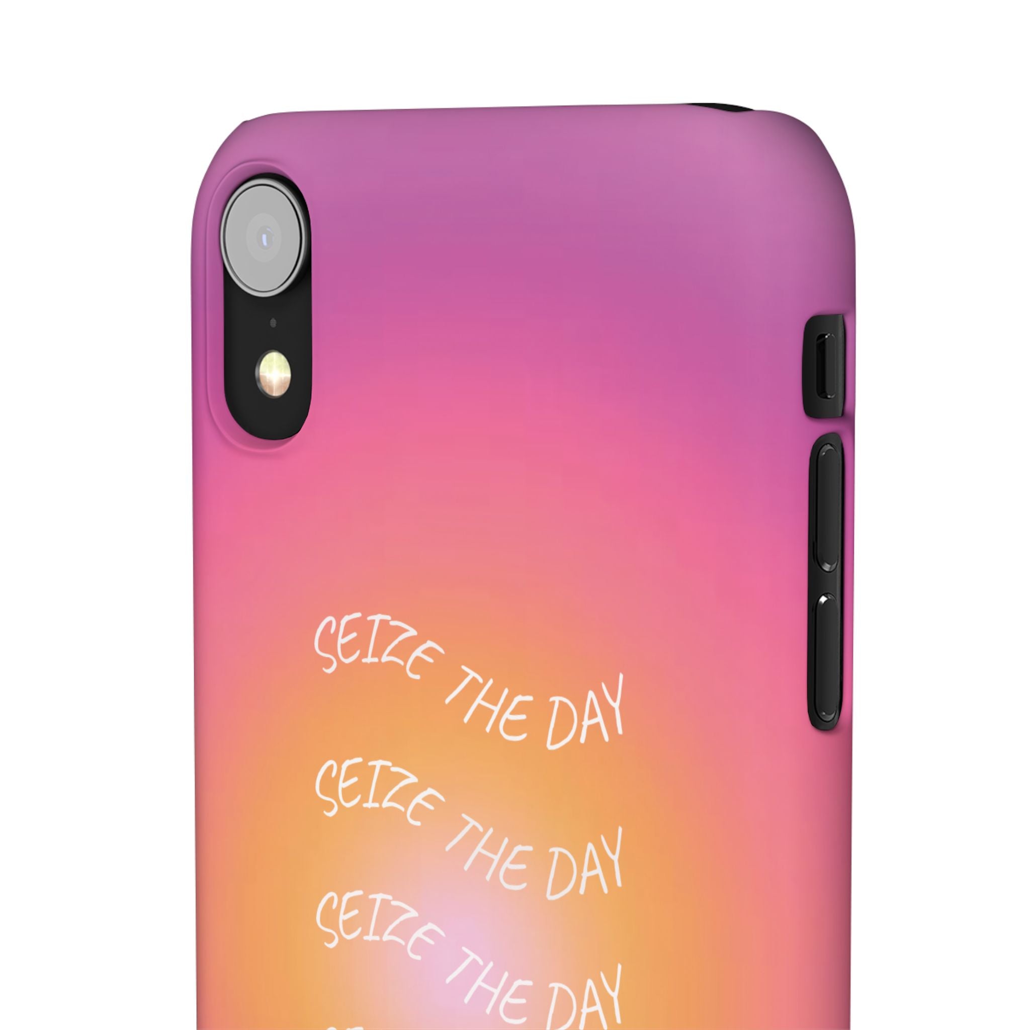 Carpe Diem Sunburst Gradient Snap Phone Case